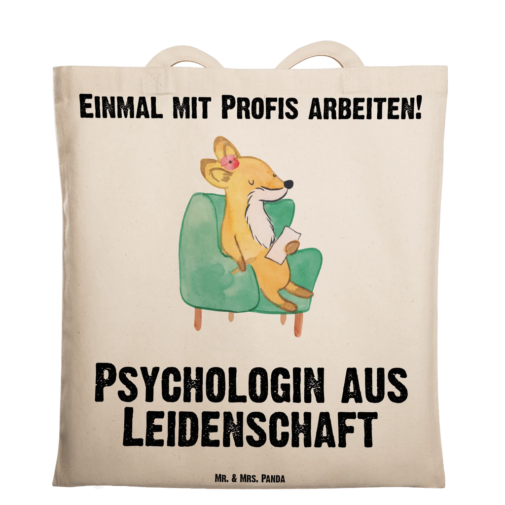 Tragetasche Psychologin aus Leidenschaft Beuteltasche, Beutel, Einkaufstasche, Jutebeutel, Stoffbeutel, Tasche, Shopper, Umhängetasche, Strandtasche, Schultertasche, Stofftasche, Tragetasche, Badetasche, Jutetasche, Einkaufstüte, Laptoptasche, Beruf, Ausbildung, Jubiläum, Abschied, Rente, Kollege, Kollegin, Geschenk, Schenken, Arbeitskollege, Mitarbeiter, Firma, Danke, Dankeschön