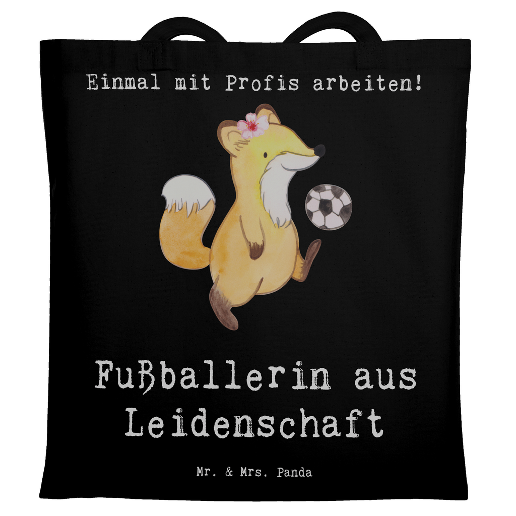 Tragetasche Fußballerin aus Leidenschaft Beuteltasche, Beutel, Einkaufstasche, Jutebeutel, Stoffbeutel, Tasche, Shopper, Umhängetasche, Strandtasche, Schultertasche, Stofftasche, Tragetasche, Badetasche, Jutetasche, Einkaufstüte, Laptoptasche, Beruf, Ausbildung, Jubiläum, Abschied, Rente, Kollege, Kollegin, Geschenk, Schenken, Arbeitskollege, Mitarbeiter, Firma, Danke, Dankeschön, Fußballerin, Fußballspielerin, Profi Fußballerin, Fußballspiel, Glücksbringer