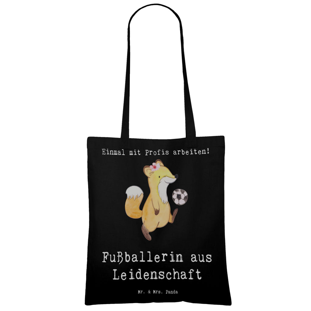 Tragetasche Fußballerin aus Leidenschaft Beuteltasche, Beutel, Einkaufstasche, Jutebeutel, Stoffbeutel, Tasche, Shopper, Umhängetasche, Strandtasche, Schultertasche, Stofftasche, Tragetasche, Badetasche, Jutetasche, Einkaufstüte, Laptoptasche, Beruf, Ausbildung, Jubiläum, Abschied, Rente, Kollege, Kollegin, Geschenk, Schenken, Arbeitskollege, Mitarbeiter, Firma, Danke, Dankeschön, Fußballerin, Fußballspielerin, Profi Fußballerin, Fußballspiel, Glücksbringer