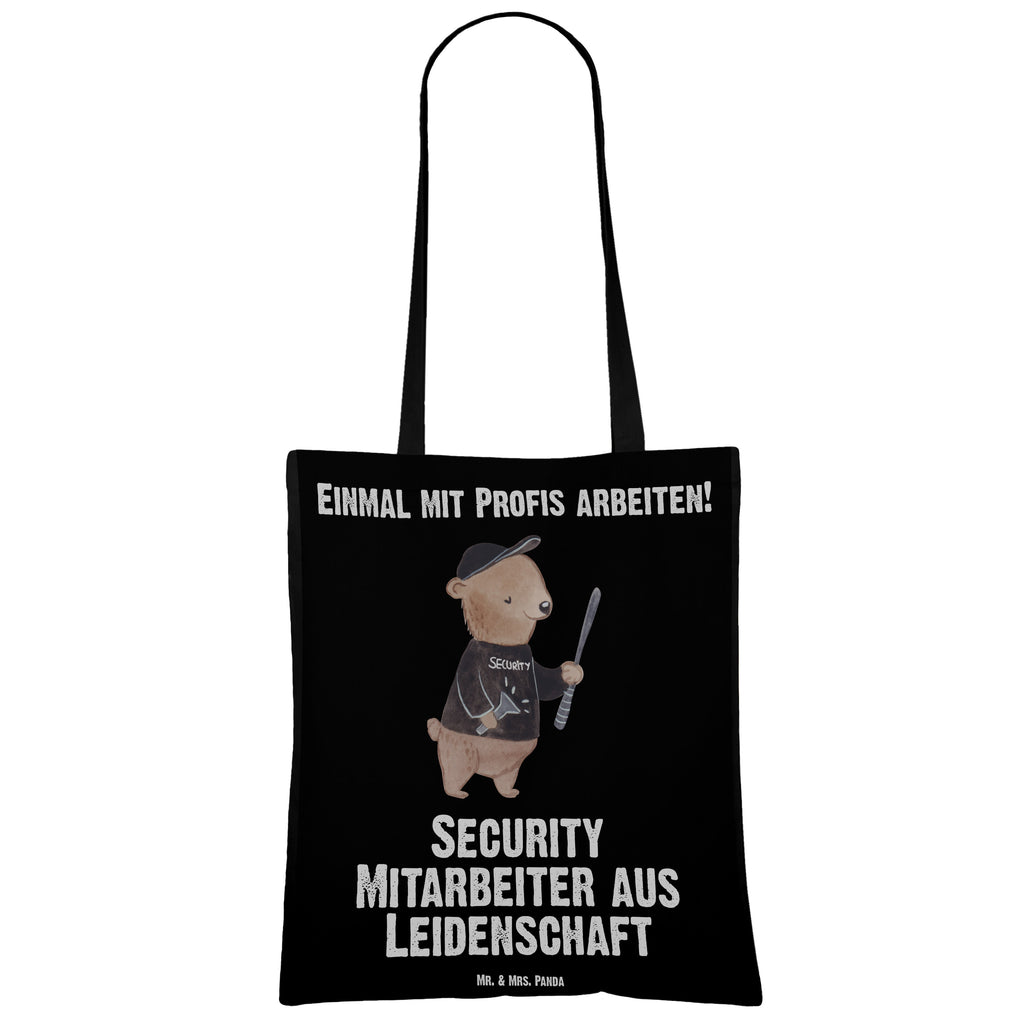 Tragetasche Security Mitarbeiter aus Leidenschaft Beuteltasche, Beutel, Einkaufstasche, Jutebeutel, Stoffbeutel, Tasche, Shopper, Umhängetasche, Strandtasche, Schultertasche, Stofftasche, Tragetasche, Badetasche, Jutetasche, Einkaufstüte, Laptoptasche, Beruf, Ausbildung, Jubiläum, Abschied, Rente, Kollege, Kollegin, Geschenk, Schenken, Arbeitskollege, Mitarbeiter, Firma, Danke, Dankeschön