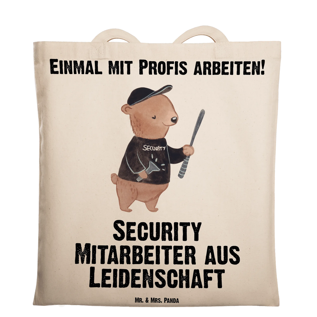 Tragetasche Security Mitarbeiter aus Leidenschaft Beuteltasche, Beutel, Einkaufstasche, Jutebeutel, Stoffbeutel, Tasche, Shopper, Umhängetasche, Strandtasche, Schultertasche, Stofftasche, Tragetasche, Badetasche, Jutetasche, Einkaufstüte, Laptoptasche, Beruf, Ausbildung, Jubiläum, Abschied, Rente, Kollege, Kollegin, Geschenk, Schenken, Arbeitskollege, Mitarbeiter, Firma, Danke, Dankeschön