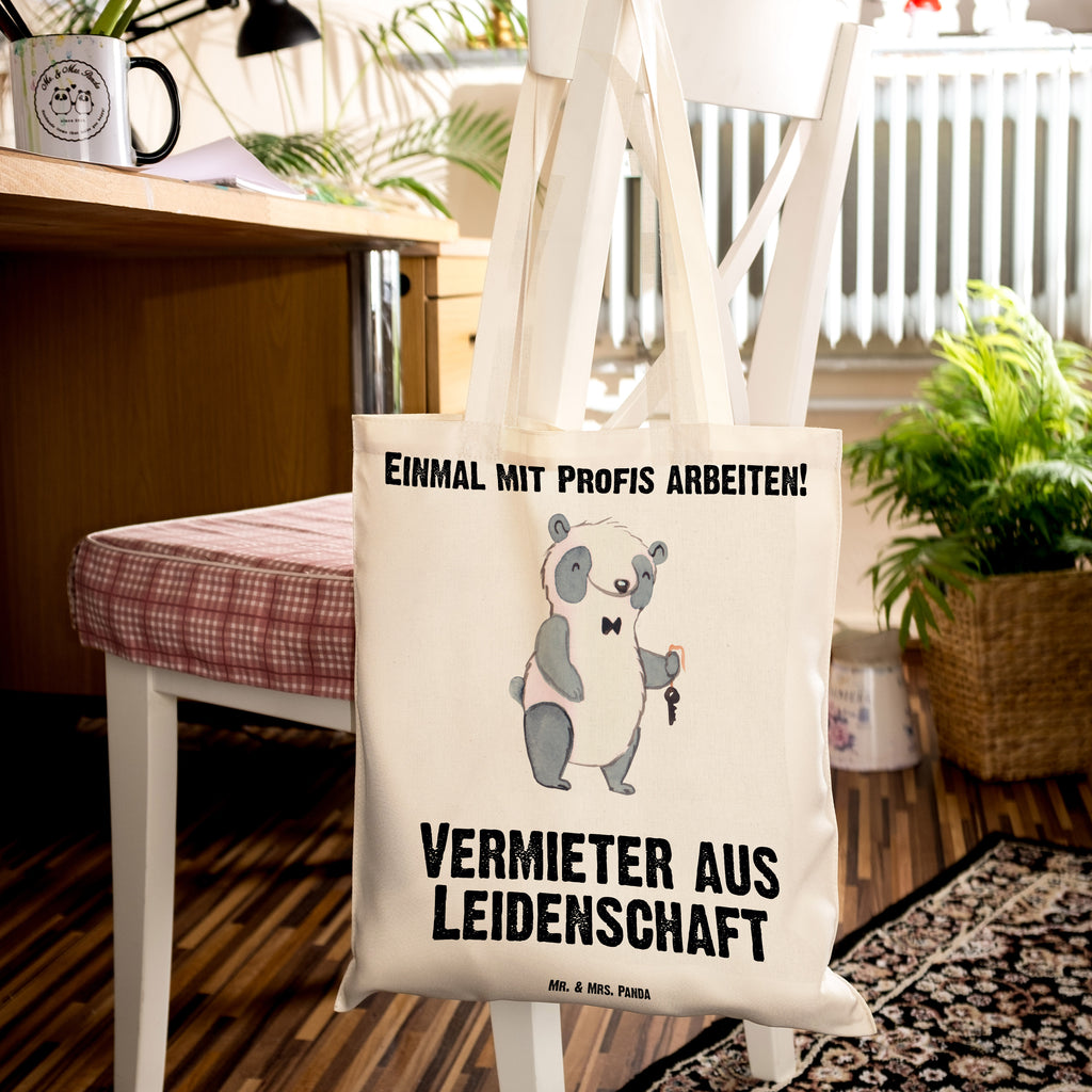 Tragetasche Vermieter aus Leidenschaft Beuteltasche, Beutel, Einkaufstasche, Jutebeutel, Stoffbeutel, Tasche, Shopper, Umhängetasche, Strandtasche, Schultertasche, Stofftasche, Tragetasche, Badetasche, Jutetasche, Einkaufstüte, Laptoptasche, Beruf, Ausbildung, Jubiläum, Abschied, Rente, Kollege, Kollegin, Geschenk, Schenken, Arbeitskollege, Mitarbeiter, Firma, Danke, Dankeschön