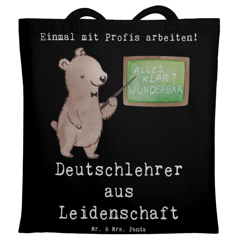 Tragetasche Deutschlehrer aus Leidenschaft Beuteltasche, Beutel, Einkaufstasche, Jutebeutel, Stoffbeutel, Tasche, Shopper, Umhängetasche, Strandtasche, Schultertasche, Stofftasche, Tragetasche, Badetasche, Jutetasche, Einkaufstüte, Laptoptasche, Beruf, Ausbildung, Jubiläum, Abschied, Rente, Kollege, Kollegin, Geschenk, Schenken, Arbeitskollege, Mitarbeiter, Firma, Danke, Dankeschön, Deutschlehrer, Deutschunterricht, Schule, Grundschule