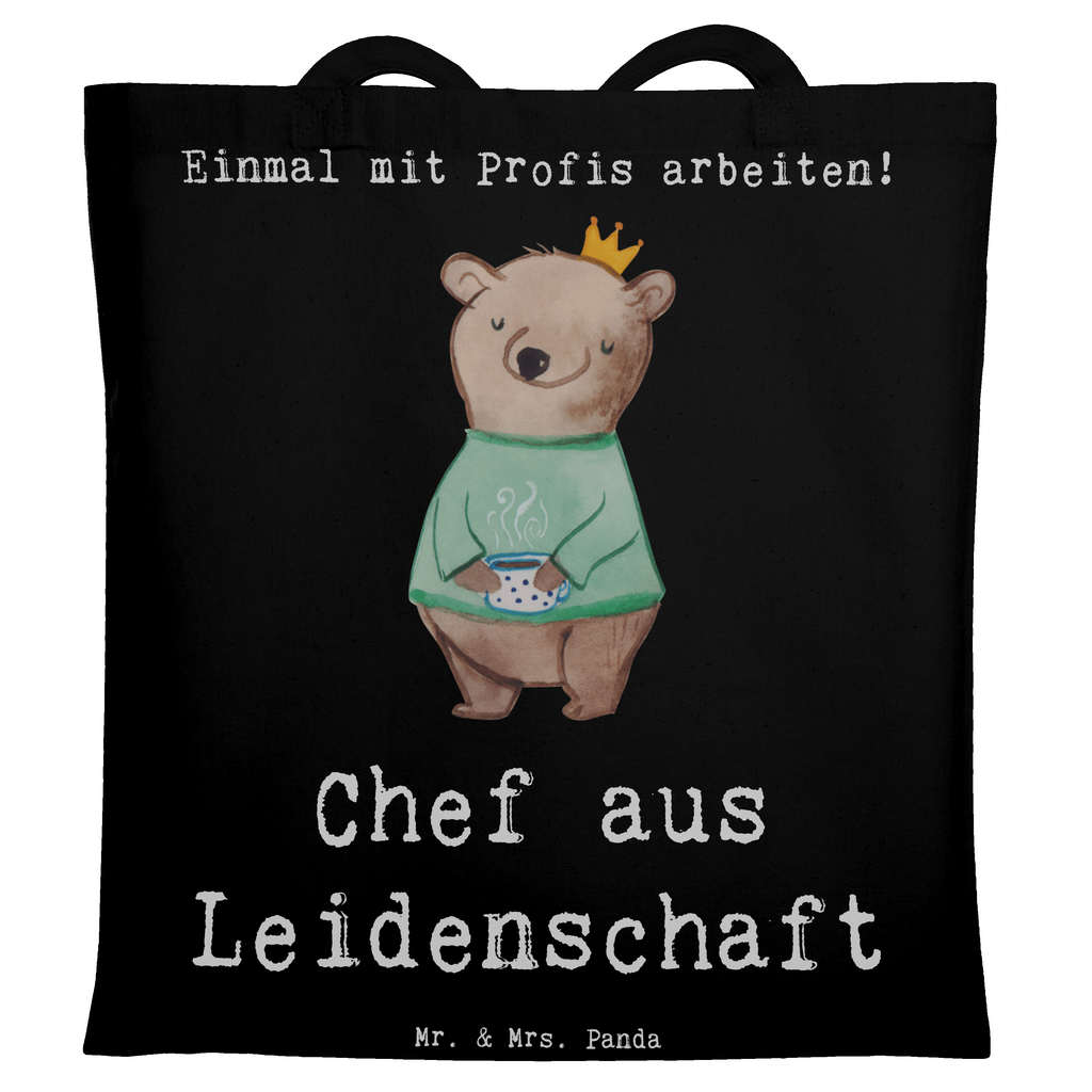 Tragetasche Chef aus Leidenschaft Beuteltasche, Beutel, Einkaufstasche, Jutebeutel, Stoffbeutel, Tasche, Shopper, Umhängetasche, Strandtasche, Schultertasche, Stofftasche, Tragetasche, Badetasche, Jutetasche, Einkaufstüte, Laptoptasche, Beruf, Ausbildung, Jubiläum, Abschied, Rente, Kollege, Kollegin, Geschenk, Schenken, Arbeitskollege, Mitarbeiter, Firma, Danke, Dankeschön, CEO, Chef, Führungskraft, Geschäftsinhaber, Firmeninhaber, Unternehmensinhaber, Direktor, Leiter