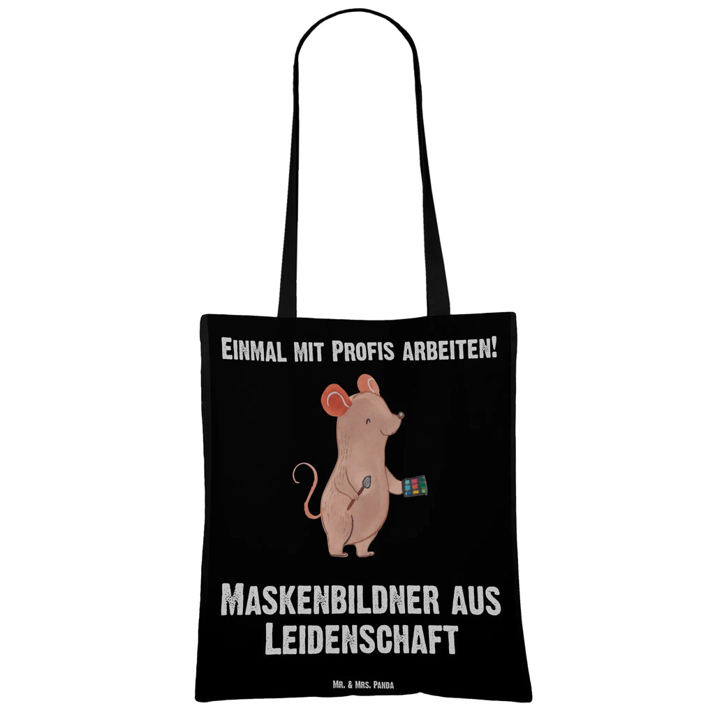 Tragetasche Maskenbildner aus Leidenschaft Beuteltasche, Beutel, Einkaufstasche, Jutebeutel, Stoffbeutel, Tasche, Shopper, Umhängetasche, Strandtasche, Schultertasche, Stofftasche, Tragetasche, Badetasche, Jutetasche, Einkaufstüte, Laptoptasche, Beruf, Ausbildung, Jubiläum, Abschied, Rente, Kollege, Kollegin, Geschenk, Schenken, Arbeitskollege, Mitarbeiter, Firma, Danke, Dankeschön, Kosmetiker, Make Up Artist, Maskenbildner, Visagist, Beauty Salon, Kosmetikstudio, Eröffnung