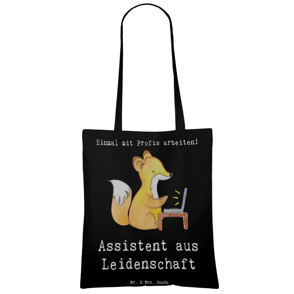 Tragetasche Assistent aus Leidenschaft Beuteltasche, Beutel, Einkaufstasche, Jutebeutel, Stoffbeutel, Tasche, Shopper, Umhängetasche, Strandtasche, Schultertasche, Stofftasche, Tragetasche, Badetasche, Jutetasche, Einkaufstüte, Laptoptasche, Beruf, Ausbildung, Jubiläum, Abschied, Rente, Kollege, Kollegin, Geschenk, Schenken, Arbeitskollege, Mitarbeiter, Firma, Danke, Dankeschön