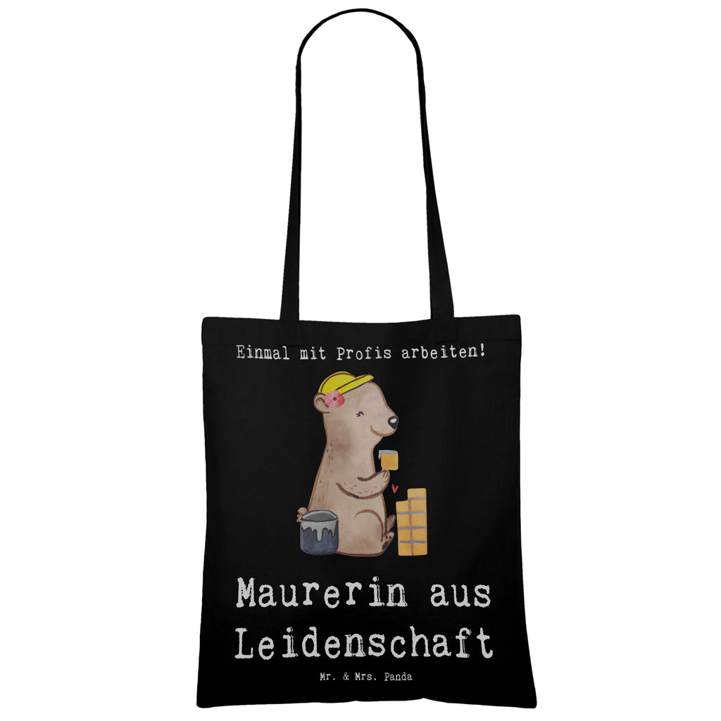 Tragetasche Maurerin aus Leidenschaft Beuteltasche, Beutel, Einkaufstasche, Jutebeutel, Stoffbeutel, Tasche, Shopper, Umhängetasche, Strandtasche, Schultertasche, Stofftasche, Tragetasche, Badetasche, Jutetasche, Einkaufstüte, Laptoptasche, Beruf, Ausbildung, Jubiläum, Abschied, Rente, Kollege, Kollegin, Geschenk, Schenken, Arbeitskollege, Mitarbeiter, Firma, Danke, Dankeschön, Maurerin, Maurermeisterin, Gesellenprüfung, Handwerkerin, Maurerbetrieb