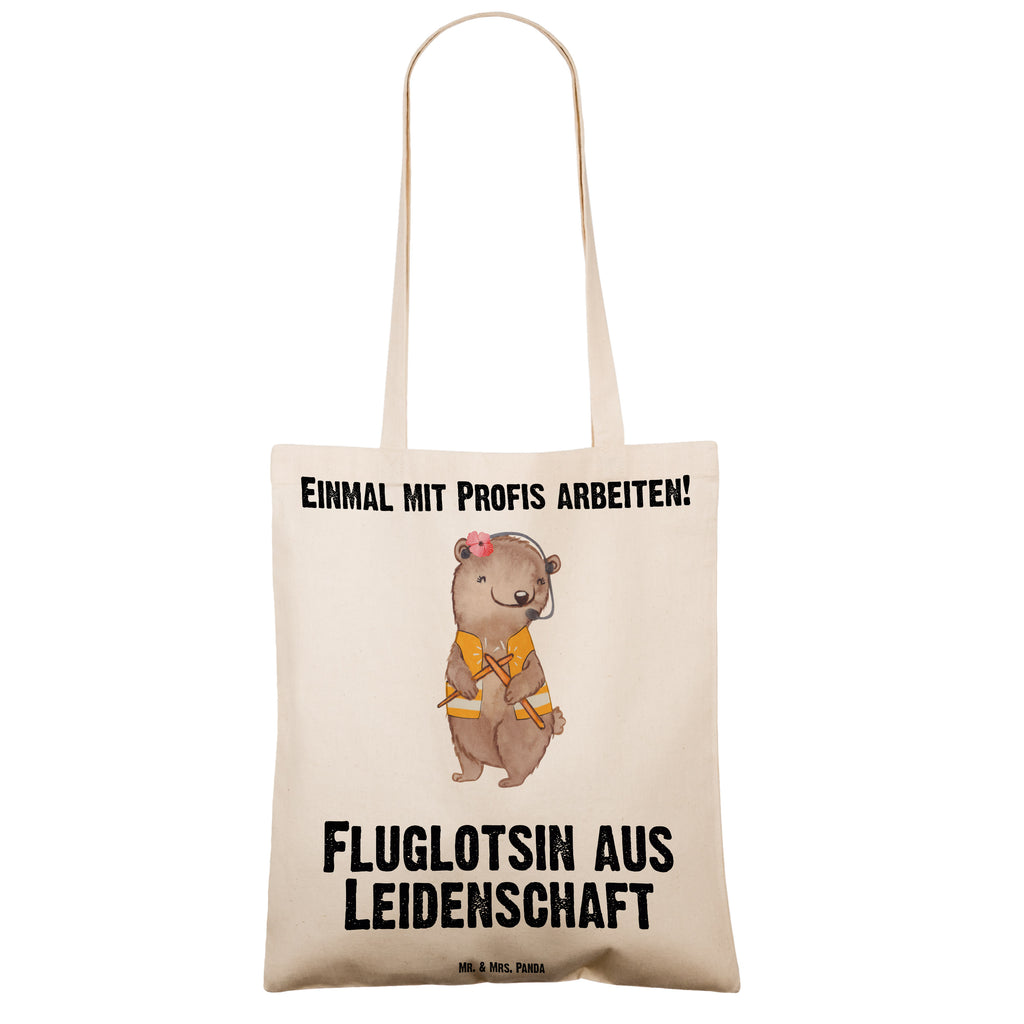 Tragetasche Fluglotsin aus Leidenschaft Beuteltasche, Beutel, Einkaufstasche, Jutebeutel, Stoffbeutel, Tasche, Shopper, Umhängetasche, Strandtasche, Schultertasche, Stofftasche, Tragetasche, Badetasche, Jutetasche, Einkaufstüte, Laptoptasche, Beruf, Ausbildung, Jubiläum, Abschied, Rente, Kollege, Kollegin, Geschenk, Schenken, Arbeitskollege, Mitarbeiter, Firma, Danke, Dankeschön, Fluglotsin, Flugverkehrsleiterin, Luftfahrtpersonal, Flugsicherung