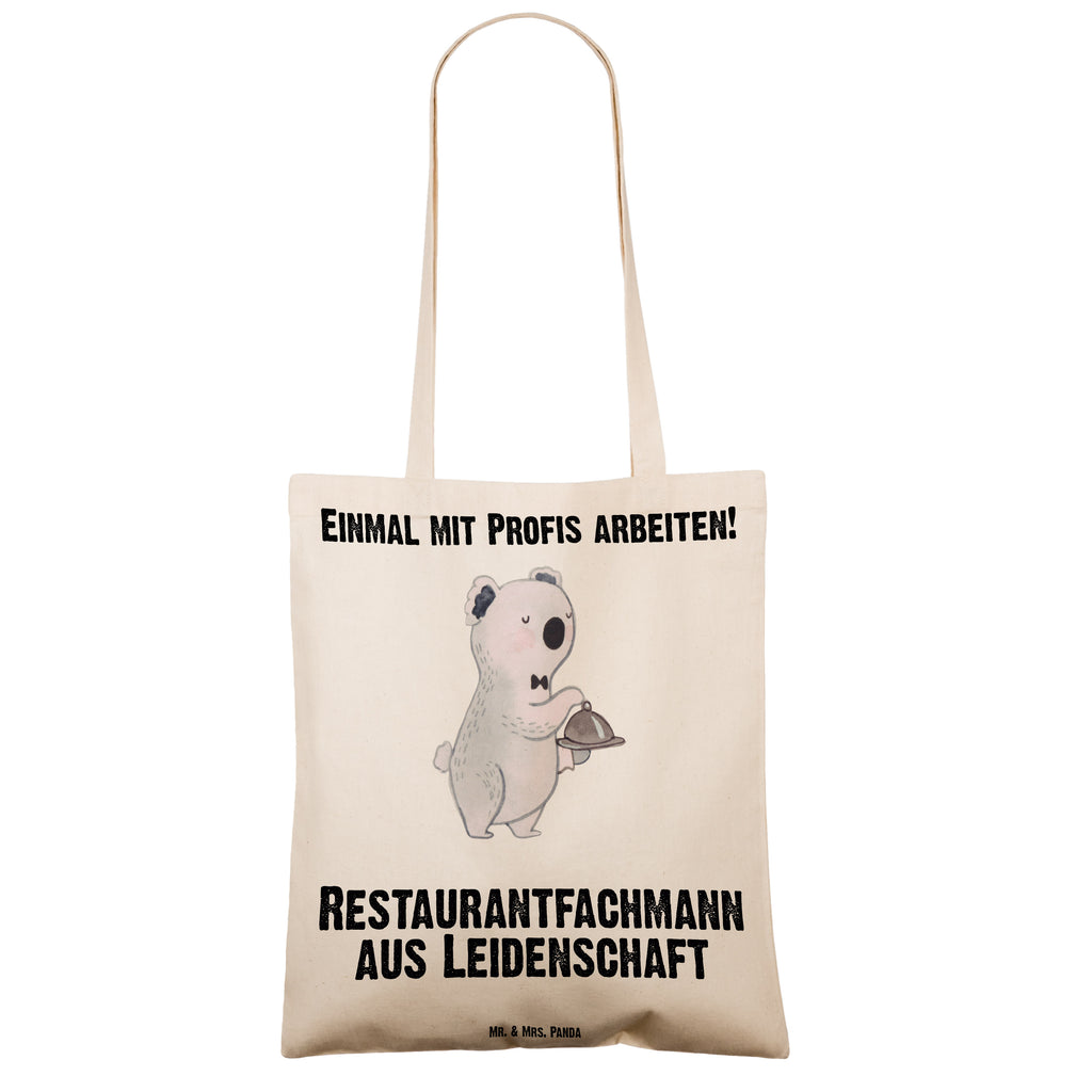 Tragetasche Restaurantfachmann aus Leidenschaft Beuteltasche, Beutel, Einkaufstasche, Jutebeutel, Stoffbeutel, Tasche, Shopper, Umhängetasche, Strandtasche, Schultertasche, Stofftasche, Tragetasche, Badetasche, Jutetasche, Einkaufstüte, Laptoptasche, Beruf, Ausbildung, Jubiläum, Abschied, Rente, Kollege, Kollegin, Geschenk, Schenken, Arbeitskollege, Mitarbeiter, Firma, Danke, Dankeschön