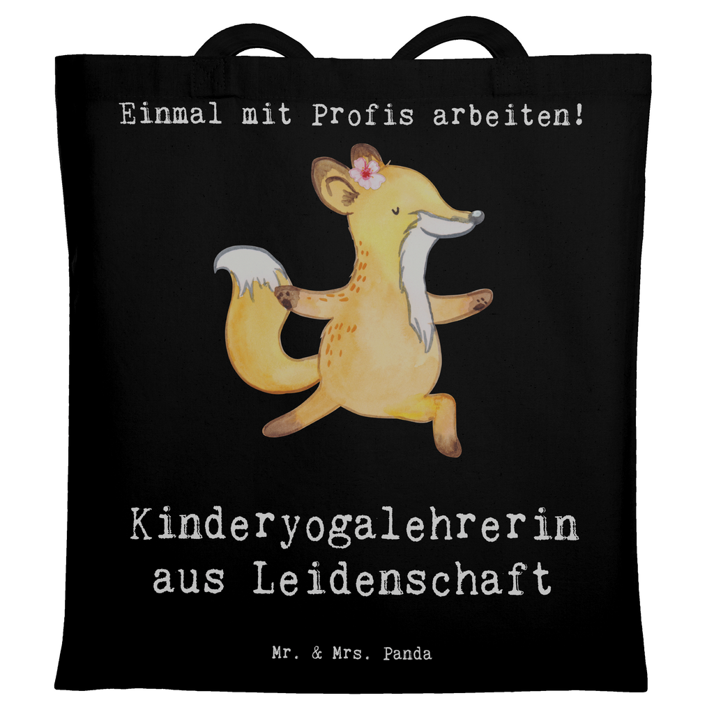 Tragetasche Kinderyogalehrerin aus Leidenschaft Beuteltasche, Beutel, Einkaufstasche, Jutebeutel, Stoffbeutel, Tasche, Shopper, Umhängetasche, Strandtasche, Schultertasche, Stofftasche, Tragetasche, Badetasche, Jutetasche, Einkaufstüte, Laptoptasche, Beruf, Ausbildung, Jubiläum, Abschied, Rente, Kollege, Kollegin, Geschenk, Schenken, Arbeitskollege, Mitarbeiter, Firma, Danke, Dankeschön