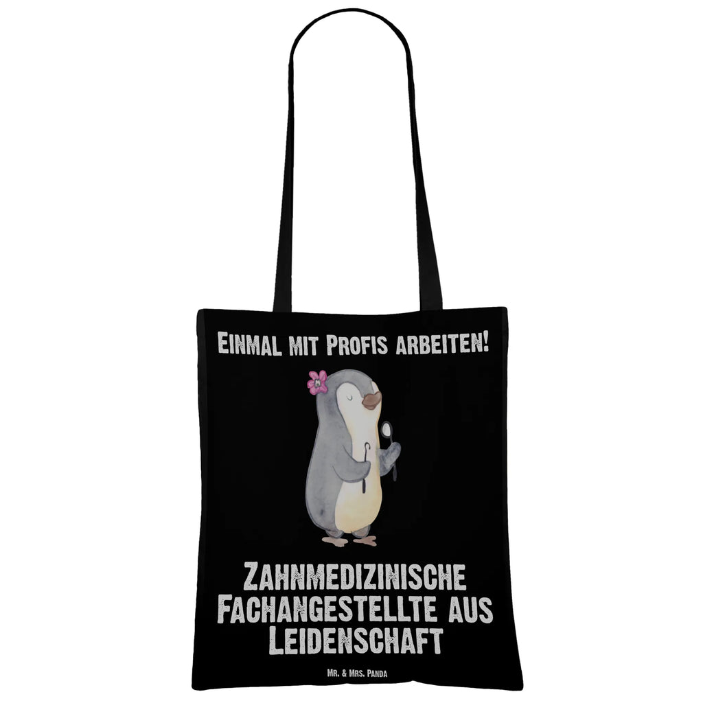 Tragetasche Zahnmedizinische Fachangestellte aus Leidenschaft Beuteltasche, Beutel, Einkaufstasche, Jutebeutel, Stoffbeutel, Tasche, Shopper, Umhängetasche, Strandtasche, Schultertasche, Stofftasche, Tragetasche, Badetasche, Jutetasche, Einkaufstüte, Laptoptasche, Beruf, Ausbildung, Jubiläum, Abschied, Rente, Kollege, Kollegin, Geschenk, Schenken, Arbeitskollege, Mitarbeiter, Firma, Danke, Dankeschön