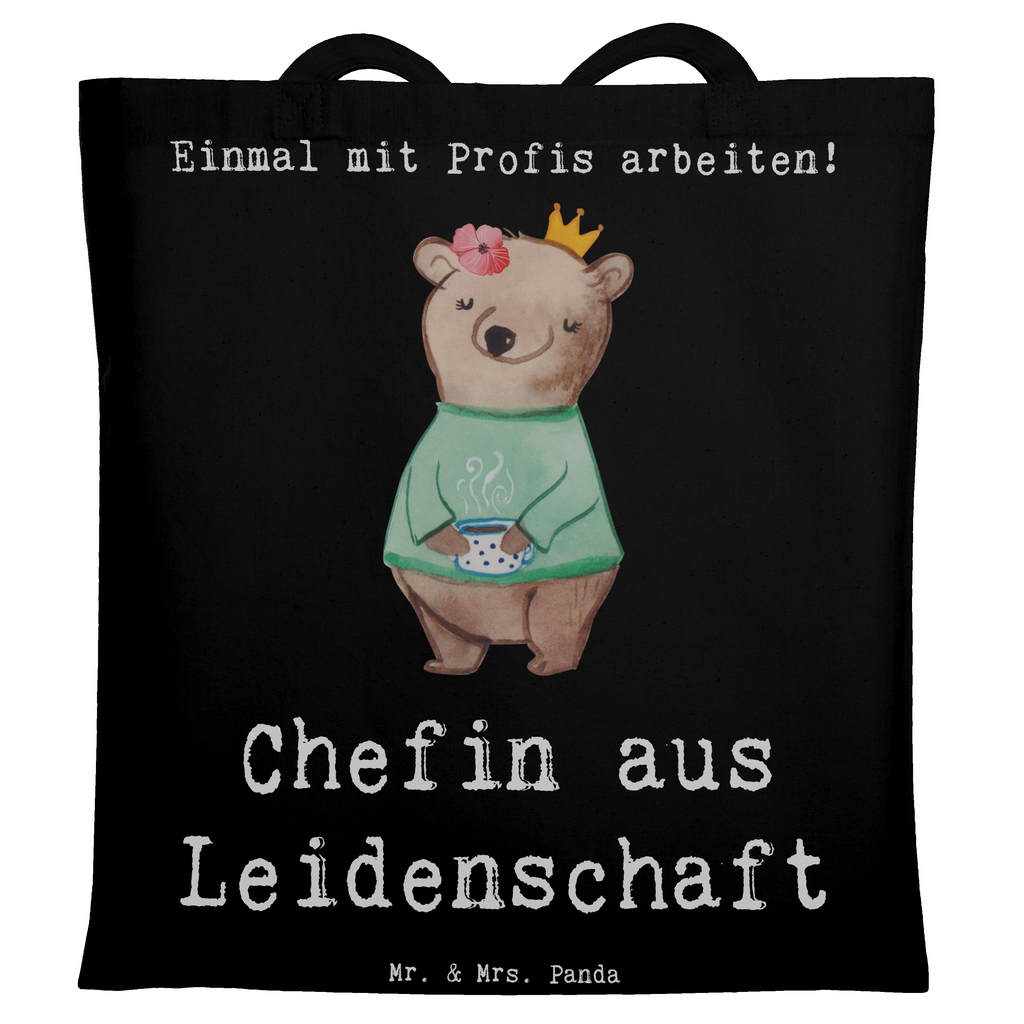 Tragetasche Chefin aus Leidenschaft Beuteltasche, Beutel, Einkaufstasche, Jutebeutel, Stoffbeutel, Tasche, Shopper, Umhängetasche, Strandtasche, Schultertasche, Stofftasche, Tragetasche, Badetasche, Jutetasche, Einkaufstüte, Laptoptasche, Beruf, Ausbildung, Jubiläum, Abschied, Rente, Kollege, Kollegin, Geschenk, Schenken, Arbeitskollege, Mitarbeiter, Firma, Danke, Dankeschön, CEO, Chefin, Führungskraft, Geschäftsinhaberin, Firmeninhaberin, Unternehmensinhaberin, Direktorin, Leiterin