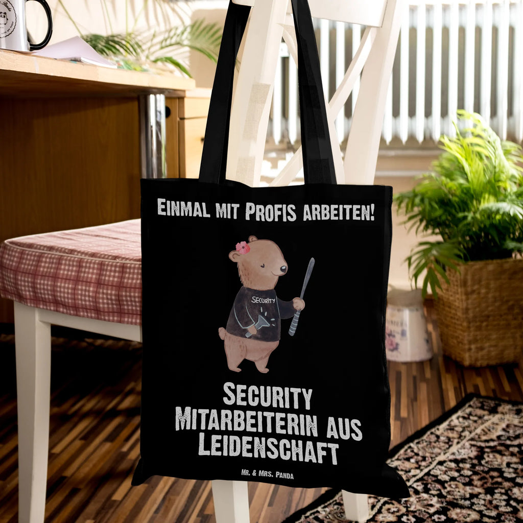 Tragetasche Security Mitarbeiterin Leidenschaft Beuteltasche, Beutel, Einkaufstasche, Jutebeutel, Stoffbeutel, Tasche, Shopper, Umhängetasche, Strandtasche, Schultertasche, Stofftasche, Tragetasche, Badetasche, Jutetasche, Einkaufstüte, Laptoptasche, Beruf, Ausbildung, Jubiläum, Abschied, Rente, Kollege, Kollegin, Geschenk, Schenken, Arbeitskollege, Mitarbeiter, Firma, Danke, Dankeschön