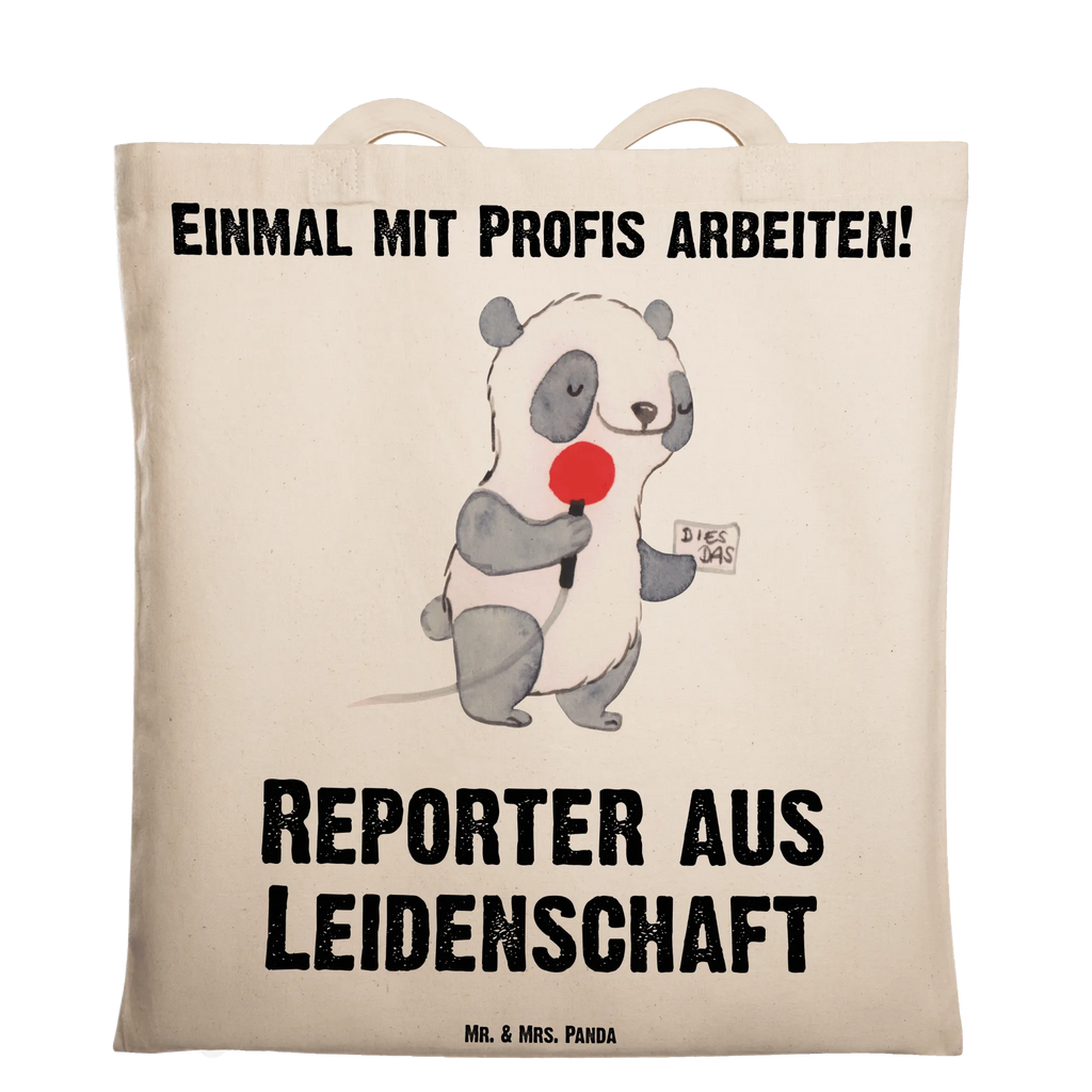 Tragetasche Reporter aus Leidenschaft Beuteltasche, Beutel, Einkaufstasche, Jutebeutel, Stoffbeutel, Tasche, Shopper, Umhängetasche, Strandtasche, Schultertasche, Stofftasche, Tragetasche, Badetasche, Jutetasche, Einkaufstüte, Laptoptasche, Beruf, Ausbildung, Jubiläum, Abschied, Rente, Kollege, Kollegin, Geschenk, Schenken, Arbeitskollege, Mitarbeiter, Firma, Danke, Dankeschön