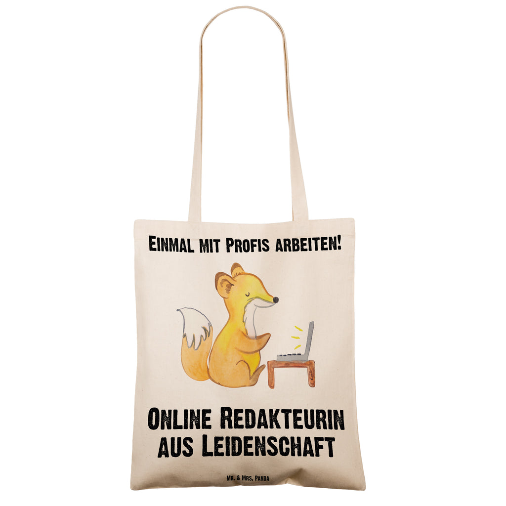 Tragetasche Online Redakteurin aus Leidenschaft Beuteltasche, Beutel, Einkaufstasche, Jutebeutel, Stoffbeutel, Tasche, Shopper, Umhängetasche, Strandtasche, Schultertasche, Stofftasche, Tragetasche, Badetasche, Jutetasche, Einkaufstüte, Laptoptasche, Beruf, Ausbildung, Jubiläum, Abschied, Rente, Kollege, Kollegin, Geschenk, Schenken, Arbeitskollege, Mitarbeiter, Firma, Danke, Dankeschön