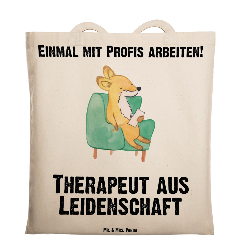 Tragetasche Therapeut aus Leidenschaft Beuteltasche, Beutel, Einkaufstasche, Jutebeutel, Stoffbeutel, Tasche, Shopper, Umhängetasche, Strandtasche, Schultertasche, Stofftasche, Tragetasche, Badetasche, Jutetasche, Einkaufstüte, Laptoptasche, Beruf, Ausbildung, Jubiläum, Abschied, Rente, Kollege, Kollegin, Geschenk, Schenken, Arbeitskollege, Mitarbeiter, Firma, Danke, Dankeschön