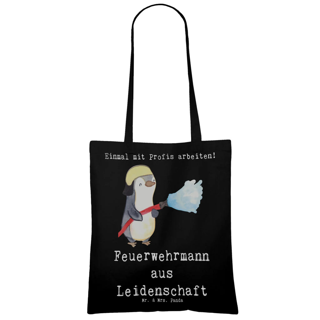 Tragetasche Feuerwehrmann aus Leidenschaft Beuteltasche, Beutel, Einkaufstasche, Jutebeutel, Stoffbeutel, Tasche, Shopper, Umhängetasche, Strandtasche, Schultertasche, Stofftasche, Tragetasche, Badetasche, Jutetasche, Einkaufstüte, Laptoptasche, Beruf, Ausbildung, Jubiläum, Abschied, Rente, Kollege, Kollegin, Geschenk, Schenken, Arbeitskollege, Mitarbeiter, Firma, Danke, Dankeschön, Feuerwehrmann, Feuerwehrhauptmann, Brandschutz, Feuerwehr, freiwillige Feuerwehr