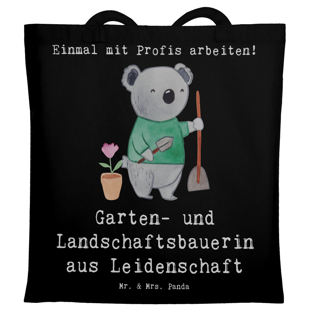 Tragetasche Garten- und Landschaftsbauerin aus Leidenschaft Beuteltasche, Beutel, Einkaufstasche, Jutebeutel, Stoffbeutel, Tasche, Shopper, Umhängetasche, Strandtasche, Schultertasche, Stofftasche, Tragetasche, Badetasche, Jutetasche, Einkaufstüte, Laptoptasche, Beruf, Ausbildung, Jubiläum, Abschied, Rente, Kollege, Kollegin, Geschenk, Schenken, Arbeitskollege, Mitarbeiter, Firma, Danke, Dankeschön, Gärtnerin, Gartenplaner, Gärtnerei, Gartenbau, Hobbygärtnerin, Garten- und Landschaftsbauerin