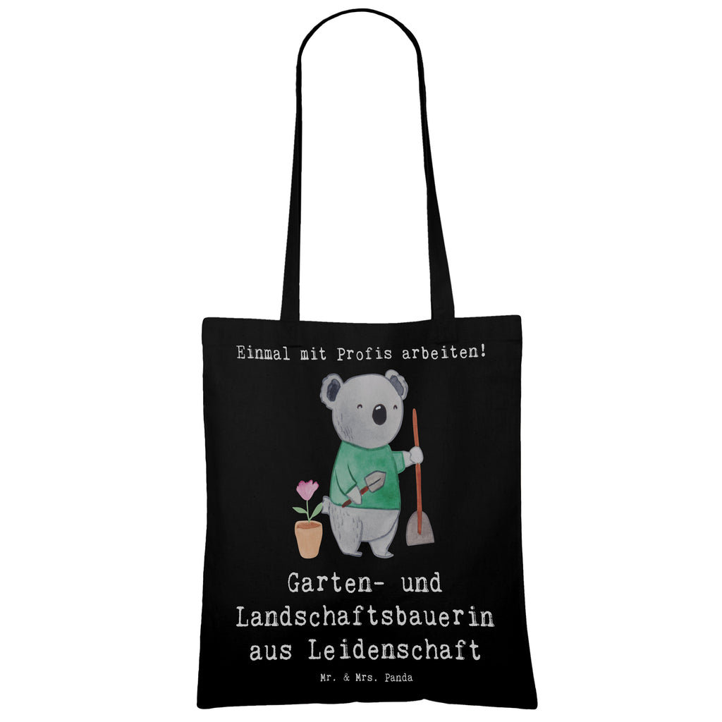 Tragetasche Garten- und Landschaftsbauerin aus Leidenschaft Beuteltasche, Beutel, Einkaufstasche, Jutebeutel, Stoffbeutel, Tasche, Shopper, Umhängetasche, Strandtasche, Schultertasche, Stofftasche, Tragetasche, Badetasche, Jutetasche, Einkaufstüte, Laptoptasche, Beruf, Ausbildung, Jubiläum, Abschied, Rente, Kollege, Kollegin, Geschenk, Schenken, Arbeitskollege, Mitarbeiter, Firma, Danke, Dankeschön, Gärtnerin, Gartenplaner, Gärtnerei, Gartenbau, Hobbygärtnerin, Garten- und Landschaftsbauerin