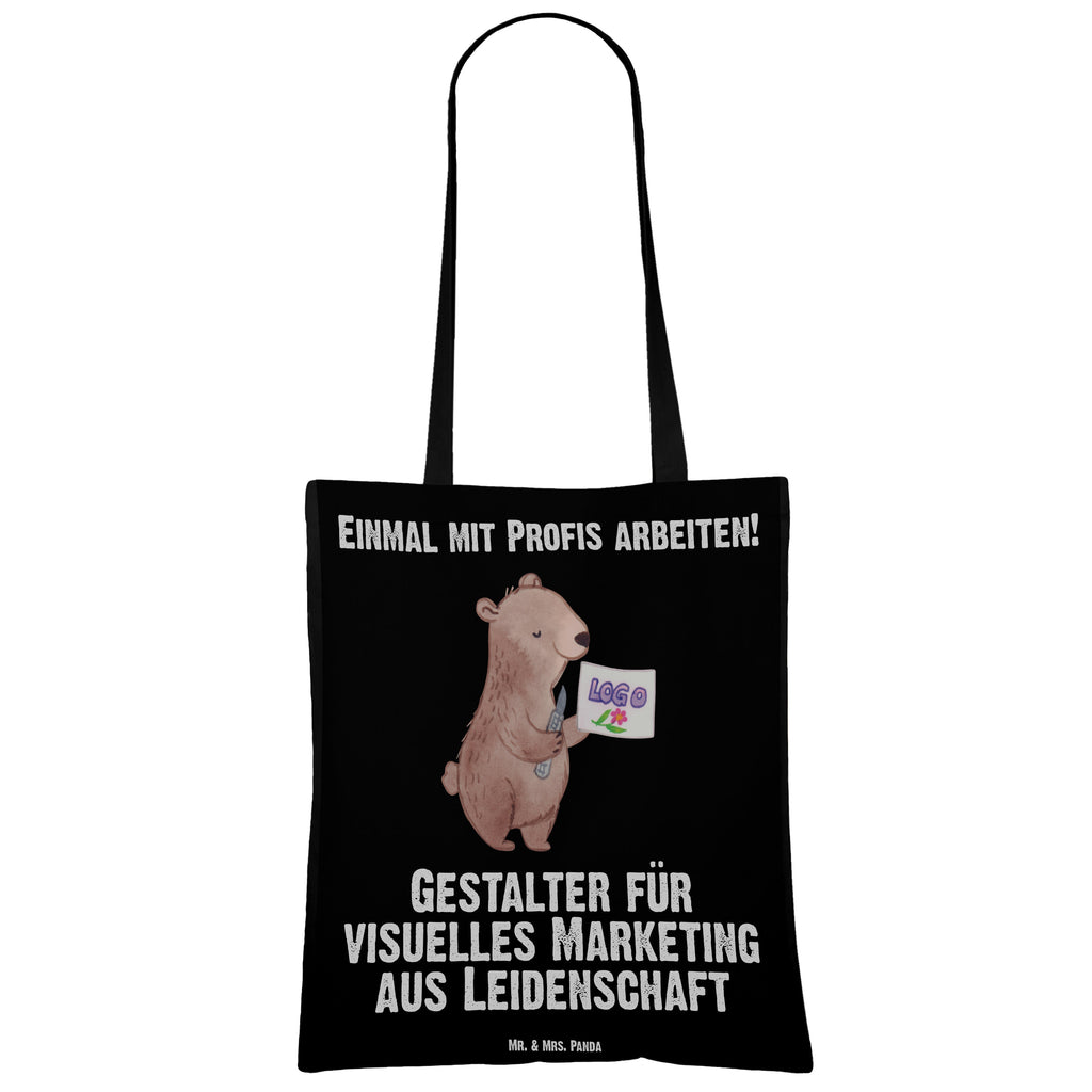 Tragetasche Gestalter für visuelles Marketing aus Leidenschaft Beuteltasche, Beutel, Einkaufstasche, Jutebeutel, Stoffbeutel, Tasche, Shopper, Umhängetasche, Strandtasche, Schultertasche, Stofftasche, Tragetasche, Badetasche, Jutetasche, Einkaufstüte, Laptoptasche, Beruf, Ausbildung, Jubiläum, Abschied, Rente, Kollege, Kollegin, Geschenk, Schenken, Arbeitskollege, Mitarbeiter, Firma, Danke, Dankeschön