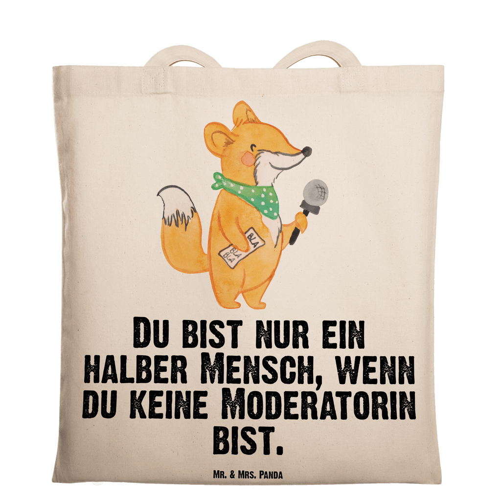 Tragetasche Moderatorin mit Herz Beuteltasche, Beutel, Einkaufstasche, Jutebeutel, Stoffbeutel, Tasche, Shopper, Umhängetasche, Strandtasche, Schultertasche, Stofftasche, Tragetasche, Badetasche, Jutetasche, Einkaufstüte, Laptoptasche, Beruf, Ausbildung, Jubiläum, Abschied, Rente, Kollege, Kollegin, Geschenk, Schenken, Arbeitskollege, Mitarbeiter, Firma, Danke, Dankeschön