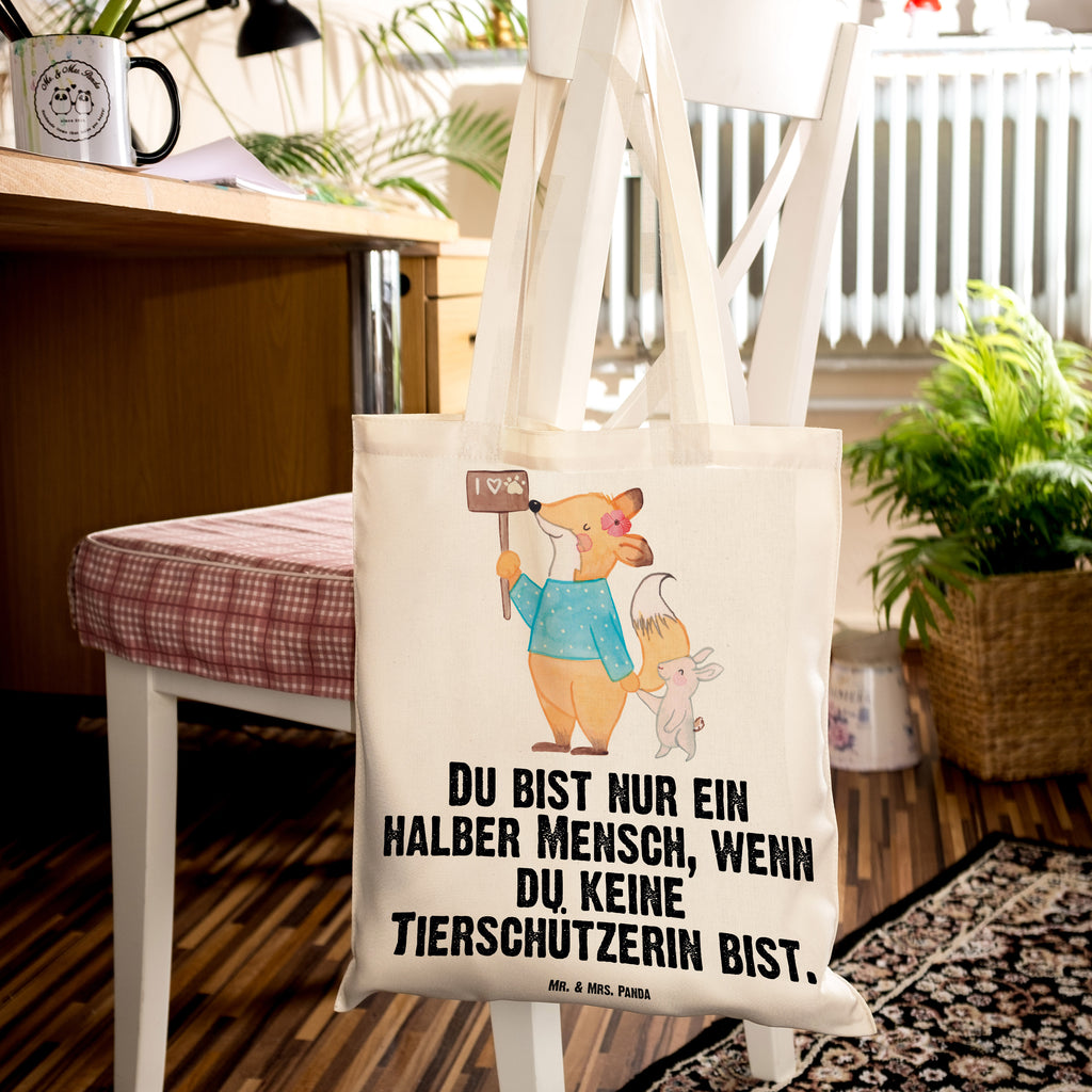 Tragetasche Tierschützerin mit Herz Beuteltasche, Beutel, Einkaufstasche, Jutebeutel, Stoffbeutel, Tasche, Shopper, Umhängetasche, Strandtasche, Schultertasche, Stofftasche, Tragetasche, Badetasche, Jutetasche, Einkaufstüte, Laptoptasche, Beruf, Ausbildung, Jubiläum, Abschied, Rente, Kollege, Kollegin, Geschenk, Schenken, Arbeitskollege, Mitarbeiter, Firma, Danke, Dankeschön