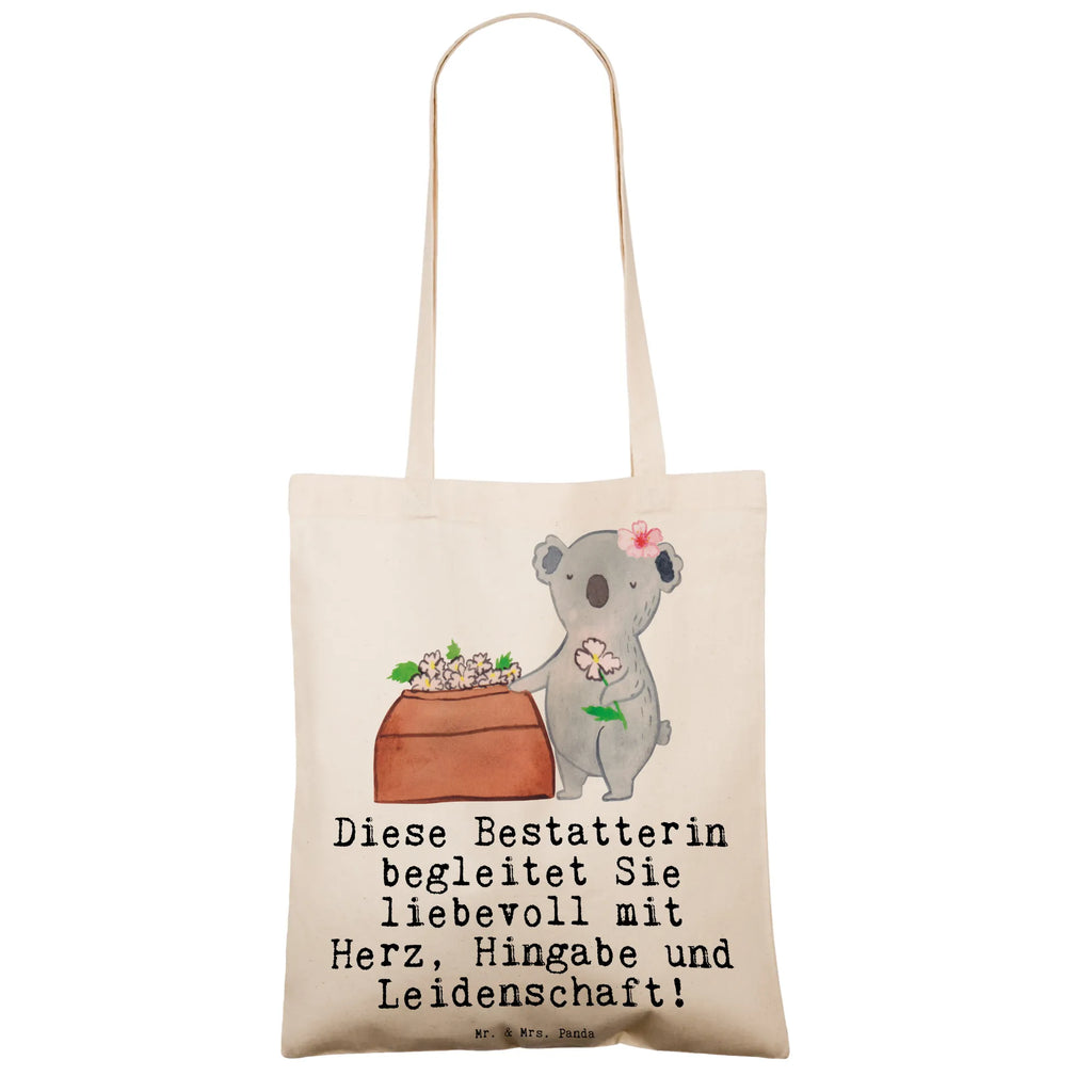 Tragetasche Bestatterin mit Herz Beuteltasche, Beutel, Einkaufstasche, Jutebeutel, Stoffbeutel, Tasche, Shopper, Umhängetasche, Strandtasche, Schultertasche, Stofftasche, Tragetasche, Badetasche, Jutetasche, Einkaufstüte, Laptoptasche, Beruf, Ausbildung, Jubiläum, Abschied, Rente, Kollege, Kollegin, Geschenk, Schenken, Arbeitskollege, Mitarbeiter, Firma, Danke, Dankeschön