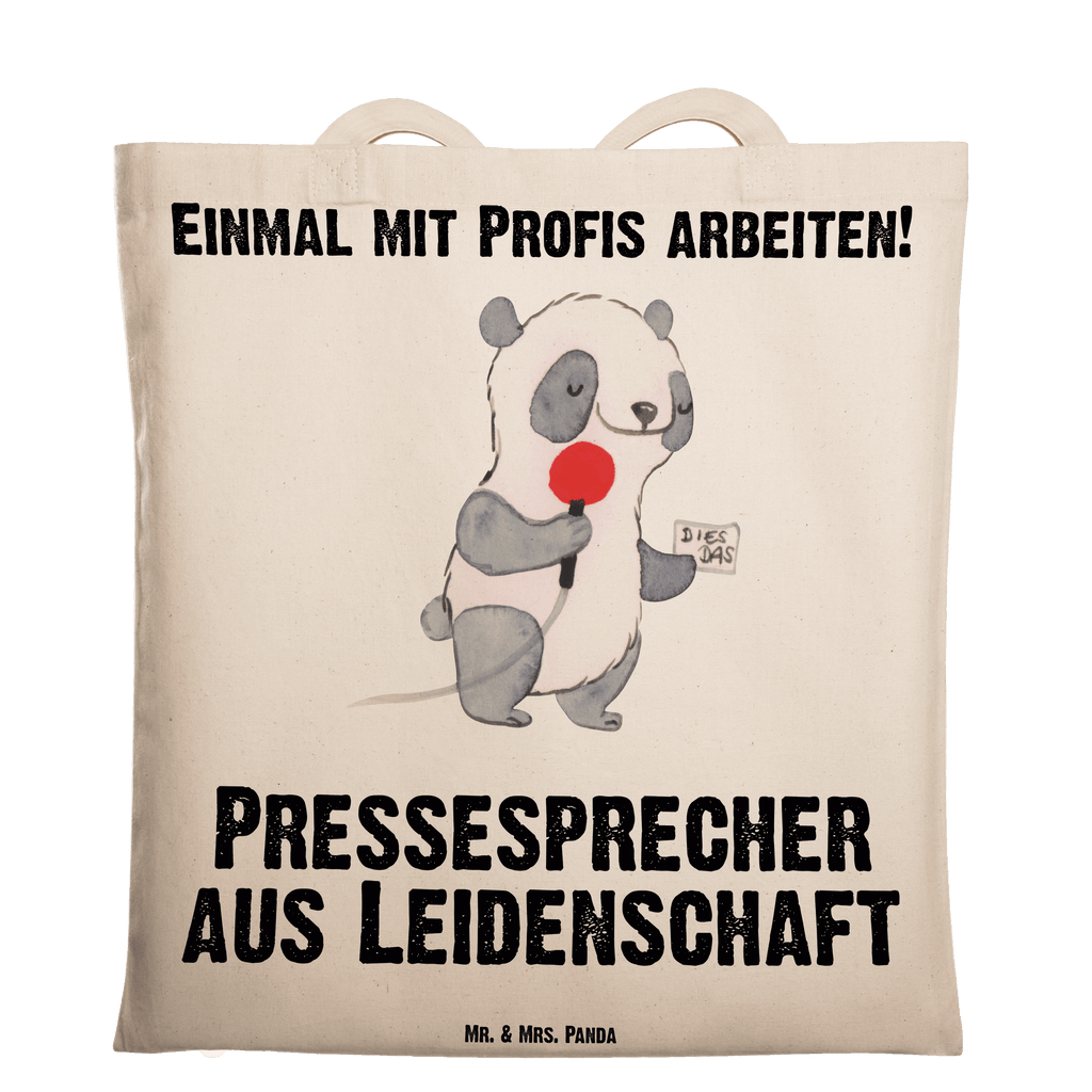 Tragetasche Pressesprecher aus Leidenschaft Beuteltasche, Beutel, Einkaufstasche, Jutebeutel, Stoffbeutel, Tasche, Shopper, Umhängetasche, Strandtasche, Schultertasche, Stofftasche, Tragetasche, Badetasche, Jutetasche, Einkaufstüte, Laptoptasche, Beruf, Ausbildung, Jubiläum, Abschied, Rente, Kollege, Kollegin, Geschenk, Schenken, Arbeitskollege, Mitarbeiter, Firma, Danke, Dankeschön