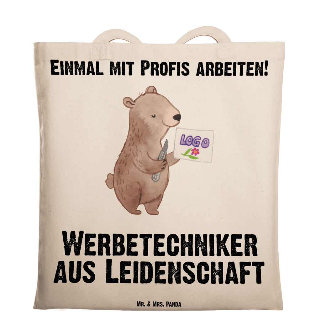 Tragetasche Werbetechniker aus Leidenschaft Beuteltasche, Beutel, Einkaufstasche, Jutebeutel, Stoffbeutel, Tasche, Shopper, Umhängetasche, Strandtasche, Schultertasche, Stofftasche, Tragetasche, Badetasche, Jutetasche, Einkaufstüte, Laptoptasche, Beruf, Ausbildung, Jubiläum, Abschied, Rente, Kollege, Kollegin, Geschenk, Schenken, Arbeitskollege, Mitarbeiter, Firma, Danke, Dankeschön