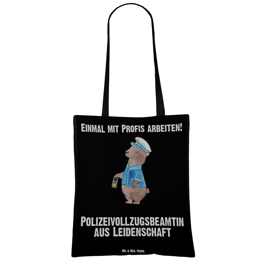 Tragetasche Polizeivollzugsbeamtin aus Leidenschaft Beuteltasche, Beutel, Einkaufstasche, Jutebeutel, Stoffbeutel, Tasche, Shopper, Umhängetasche, Strandtasche, Schultertasche, Stofftasche, Tragetasche, Badetasche, Jutetasche, Einkaufstüte, Laptoptasche, Beruf, Ausbildung, Jubiläum, Abschied, Rente, Kollege, Kollegin, Geschenk, Schenken, Arbeitskollege, Mitarbeiter, Firma, Danke, Dankeschön, Polizeivollzugsbeamte, Polizistin Polizei