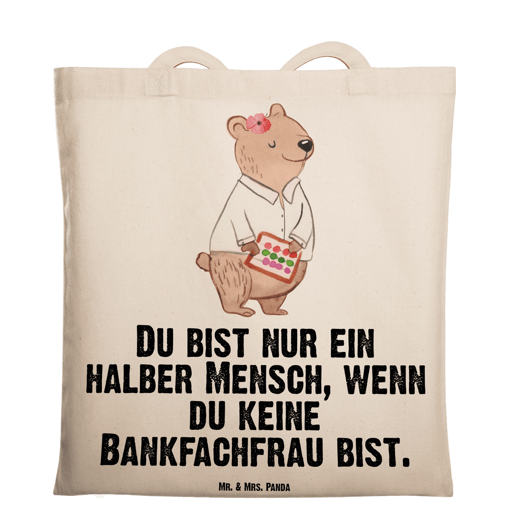 Tragetasche Bankfachfrau mit Herz Beuteltasche, Beutel, Einkaufstasche, Jutebeutel, Stoffbeutel, Tasche, Shopper, Umhängetasche, Strandtasche, Schultertasche, Stofftasche, Tragetasche, Badetasche, Jutetasche, Einkaufstüte, Laptoptasche, Beruf, Ausbildung, Jubiläum, Abschied, Rente, Kollege, Kollegin, Geschenk, Schenken, Arbeitskollege, Mitarbeiter, Firma, Danke, Dankeschön, Bankfachfrau, Bankangestellte, Bänkerin, Bankberaterin