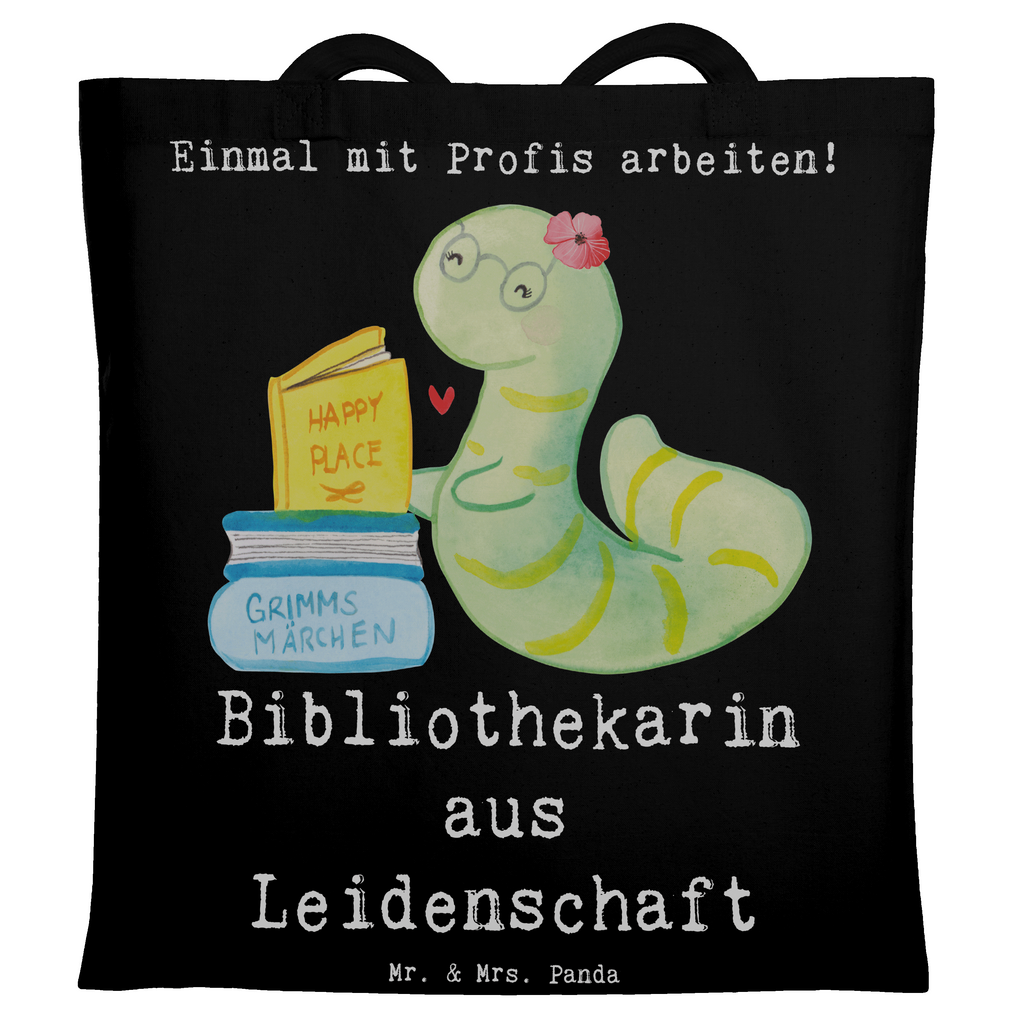 Tragetasche Bibliothekarin aus Leidenschaft Beuteltasche, Beutel, Einkaufstasche, Jutebeutel, Stoffbeutel, Tasche, Shopper, Umhängetasche, Strandtasche, Schultertasche, Stofftasche, Tragetasche, Badetasche, Jutetasche, Einkaufstüte, Laptoptasche, Beruf, Ausbildung, Jubiläum, Abschied, Rente, Kollege, Kollegin, Geschenk, Schenken, Arbeitskollege, Mitarbeiter, Firma, Danke, Dankeschön, Bibliothekarin, Buchhandlung, Bibliothek, Bücherwurm, Leseratte, Bücherliebe