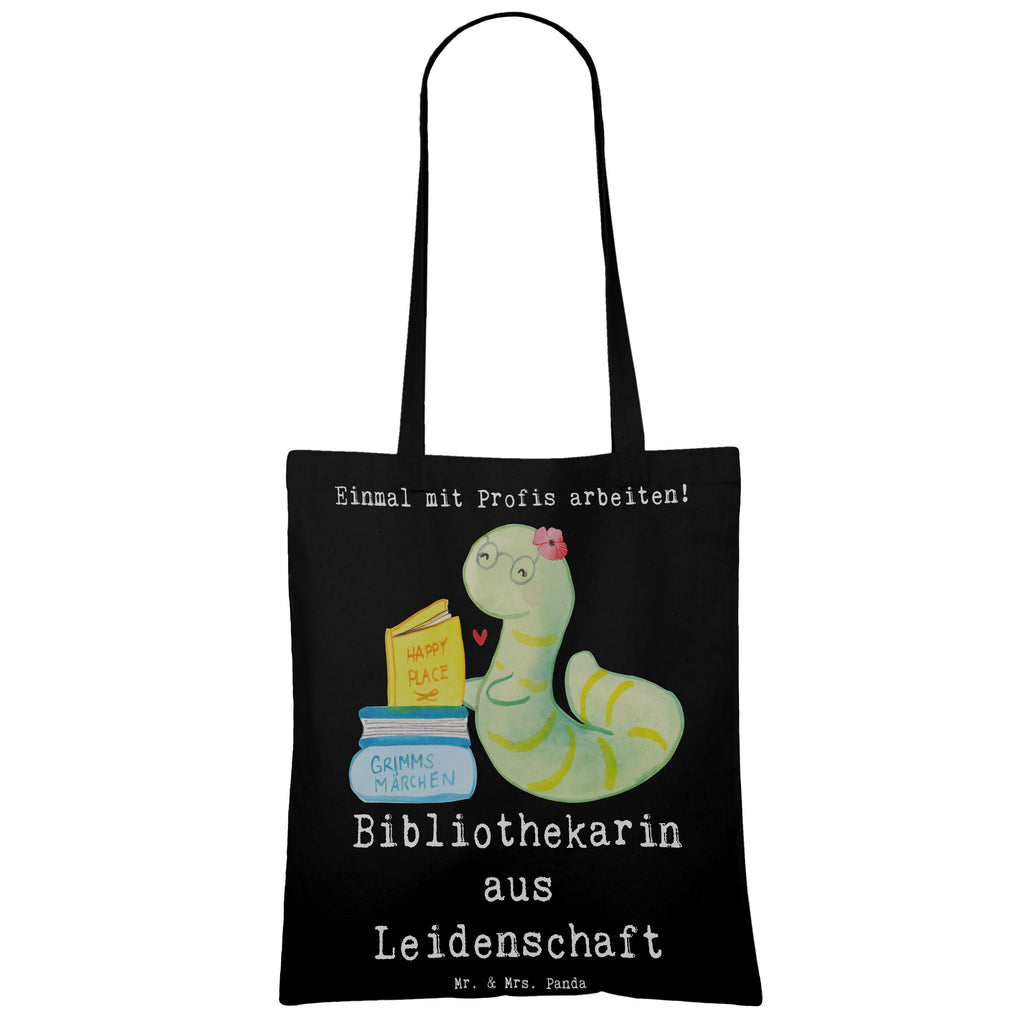 Tragetasche Bibliothekarin aus Leidenschaft Beuteltasche, Beutel, Einkaufstasche, Jutebeutel, Stoffbeutel, Tasche, Shopper, Umhängetasche, Strandtasche, Schultertasche, Stofftasche, Tragetasche, Badetasche, Jutetasche, Einkaufstüte, Laptoptasche, Beruf, Ausbildung, Jubiläum, Abschied, Rente, Kollege, Kollegin, Geschenk, Schenken, Arbeitskollege, Mitarbeiter, Firma, Danke, Dankeschön, Bibliothekarin, Buchhandlung, Bibliothek, Bücherwurm, Leseratte, Bücherliebe