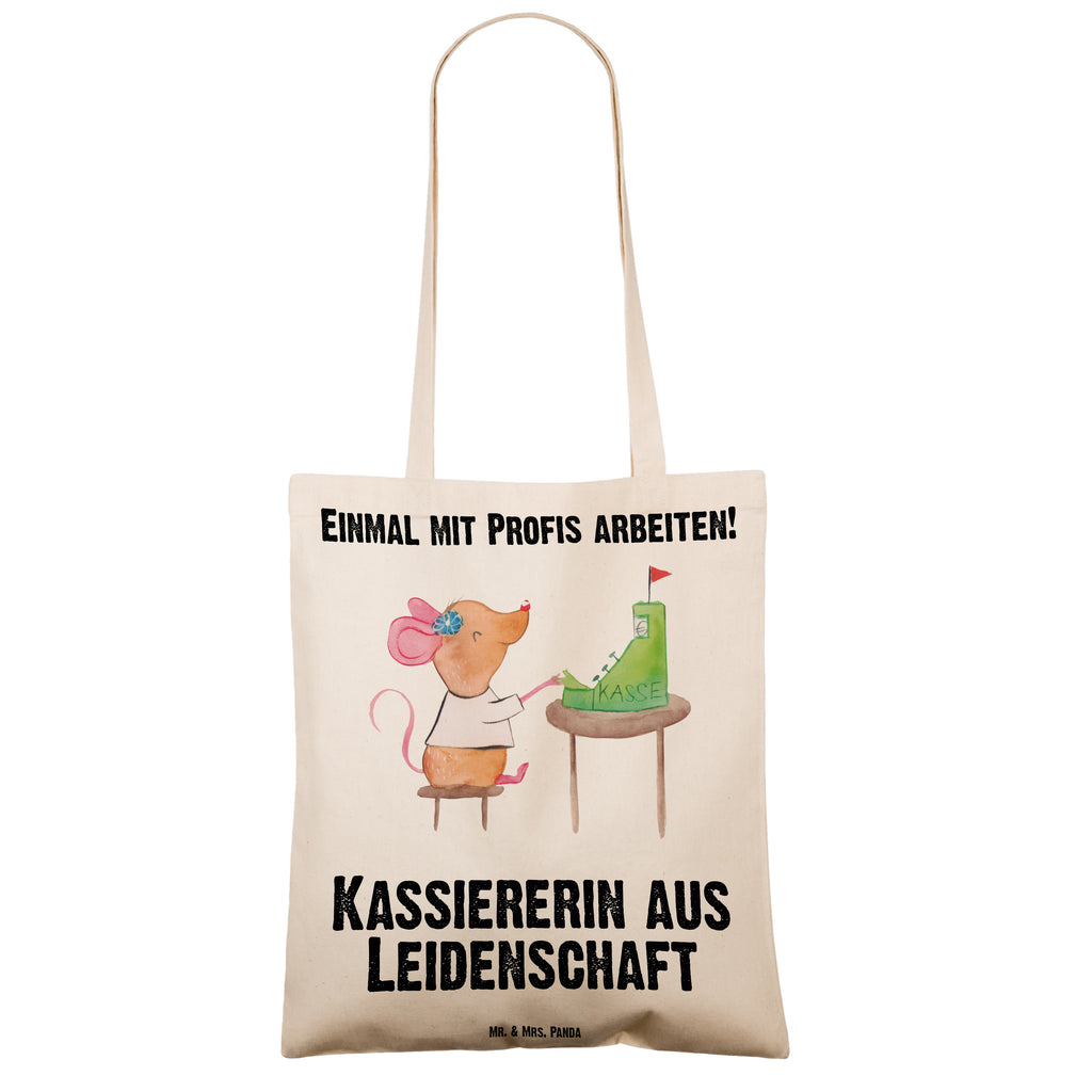 Tragetasche Kassiererin aus Leidenschaft Beuteltasche, Beutel, Einkaufstasche, Jutebeutel, Stoffbeutel, Tasche, Shopper, Umhängetasche, Strandtasche, Schultertasche, Stofftasche, Tragetasche, Badetasche, Jutetasche, Einkaufstüte, Laptoptasche, Beruf, Ausbildung, Jubiläum, Abschied, Rente, Kollege, Kollegin, Geschenk, Schenken, Arbeitskollege, Mitarbeiter, Firma, Danke, Dankeschön, Kassiererin, Kassenwartin, Mitarbeiterin Kasse