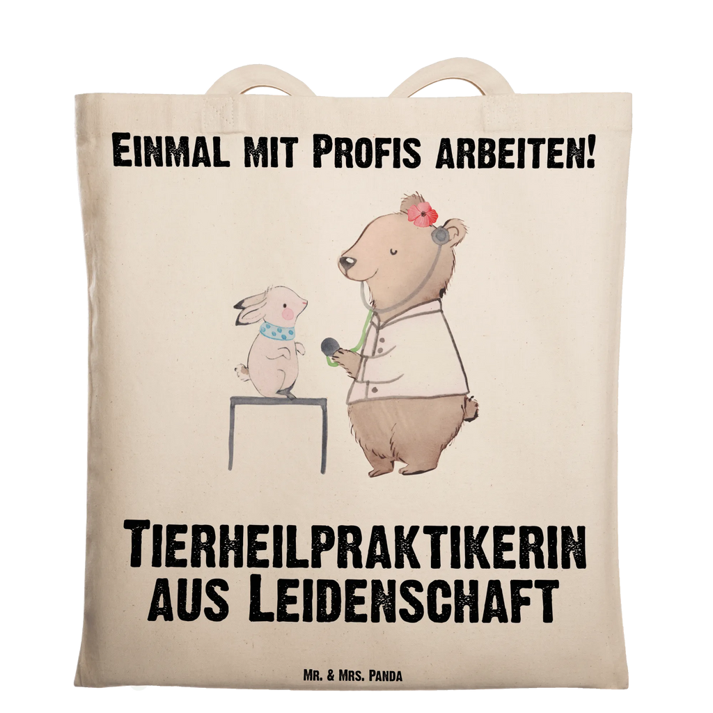 Tragetasche Tierheilpraktikerin aus Leidenschaft Beuteltasche, Beutel, Einkaufstasche, Jutebeutel, Stoffbeutel, Tasche, Shopper, Umhängetasche, Strandtasche, Schultertasche, Stofftasche, Tragetasche, Badetasche, Jutetasche, Einkaufstüte, Laptoptasche, Beruf, Ausbildung, Jubiläum, Abschied, Rente, Kollege, Kollegin, Geschenk, Schenken, Arbeitskollege, Mitarbeiter, Firma, Danke, Dankeschön