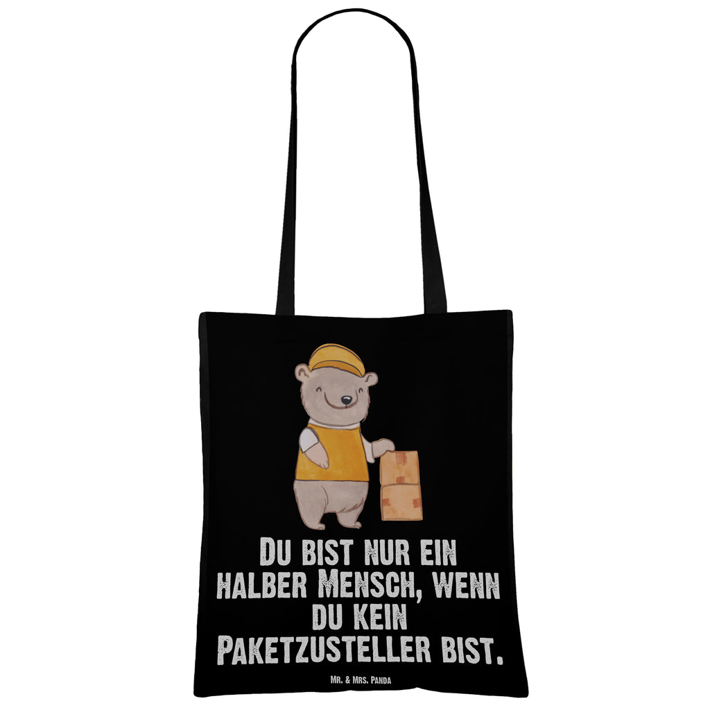 Tragetasche Paketzusteller mit Herz Beuteltasche, Beutel, Einkaufstasche, Jutebeutel, Stoffbeutel, Tasche, Shopper, Umhängetasche, Strandtasche, Schultertasche, Stofftasche, Tragetasche, Badetasche, Jutetasche, Einkaufstüte, Laptoptasche, Beruf, Ausbildung, Jubiläum, Abschied, Rente, Kollege, Kollegin, Geschenk, Schenken, Arbeitskollege, Mitarbeiter, Firma, Danke, Dankeschön, Paketzusteller, Paketbote, Zustellservice Pakete