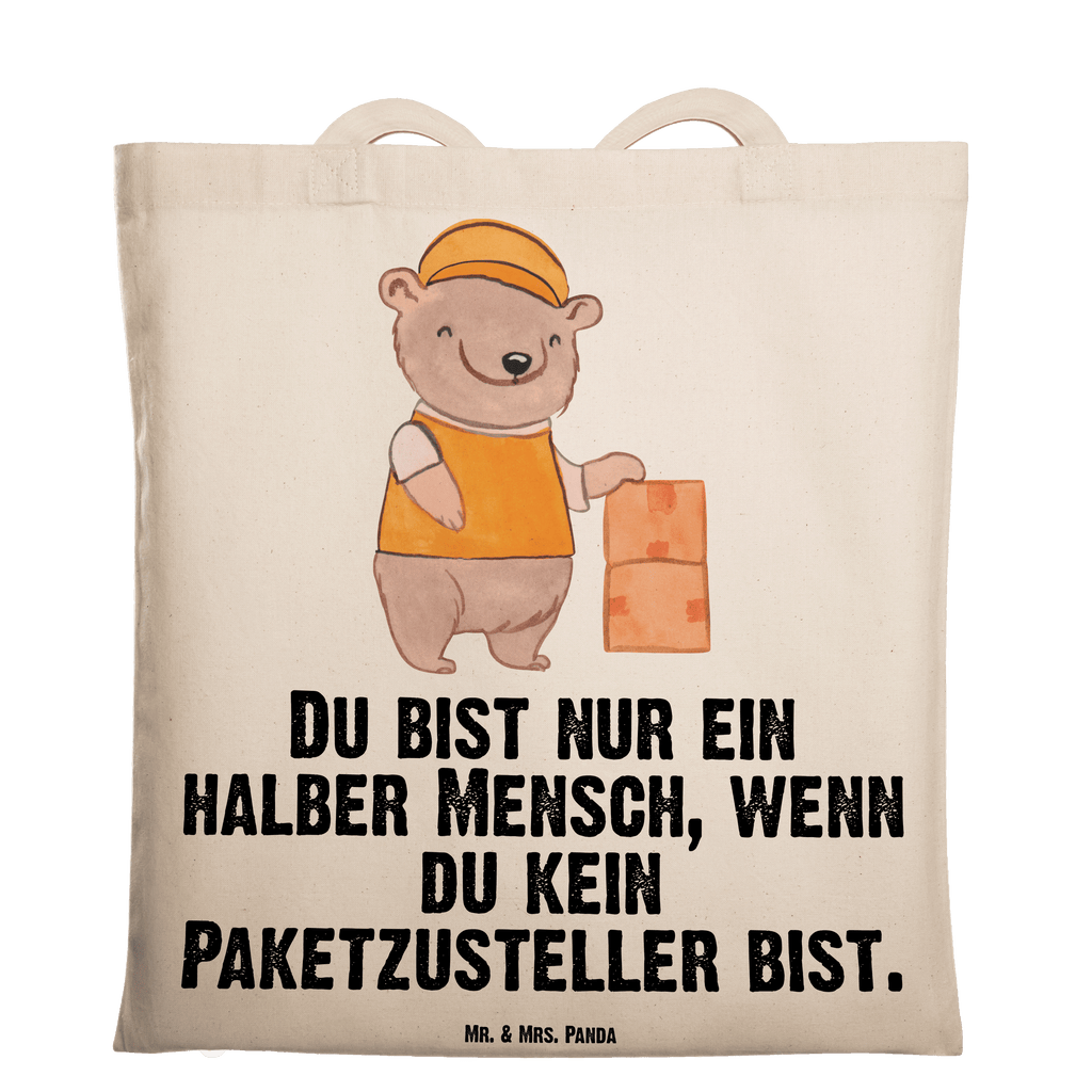 Tragetasche Paketzusteller mit Herz Beuteltasche, Beutel, Einkaufstasche, Jutebeutel, Stoffbeutel, Tasche, Shopper, Umhängetasche, Strandtasche, Schultertasche, Stofftasche, Tragetasche, Badetasche, Jutetasche, Einkaufstüte, Laptoptasche, Beruf, Ausbildung, Jubiläum, Abschied, Rente, Kollege, Kollegin, Geschenk, Schenken, Arbeitskollege, Mitarbeiter, Firma, Danke, Dankeschön, Paketzusteller, Paketbote, Zustellservice Pakete