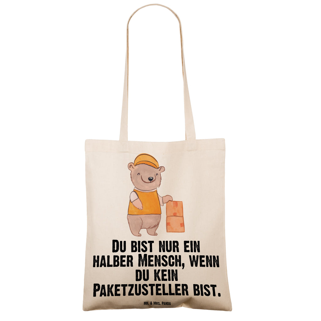 Tragetasche Paketzusteller mit Herz Beuteltasche, Beutel, Einkaufstasche, Jutebeutel, Stoffbeutel, Tasche, Shopper, Umhängetasche, Strandtasche, Schultertasche, Stofftasche, Tragetasche, Badetasche, Jutetasche, Einkaufstüte, Laptoptasche, Beruf, Ausbildung, Jubiläum, Abschied, Rente, Kollege, Kollegin, Geschenk, Schenken, Arbeitskollege, Mitarbeiter, Firma, Danke, Dankeschön, Paketzusteller, Paketbote, Zustellservice Pakete