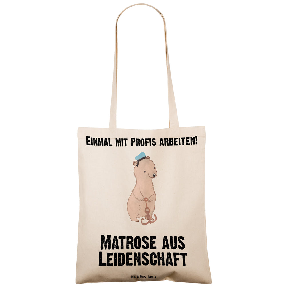 Tragetasche Matrose aus Leidenschaft Beuteltasche, Beutel, Einkaufstasche, Jutebeutel, Stoffbeutel, Tasche, Shopper, Umhängetasche, Strandtasche, Schultertasche, Stofftasche, Tragetasche, Badetasche, Jutetasche, Einkaufstüte, Laptoptasche, Beruf, Ausbildung, Jubiläum, Abschied, Rente, Kollege, Kollegin, Geschenk, Schenken, Arbeitskollege, Mitarbeiter, Firma, Danke, Dankeschön, Matrose, Seemann, Seeleute, Schiff, Schiffsmechaniker