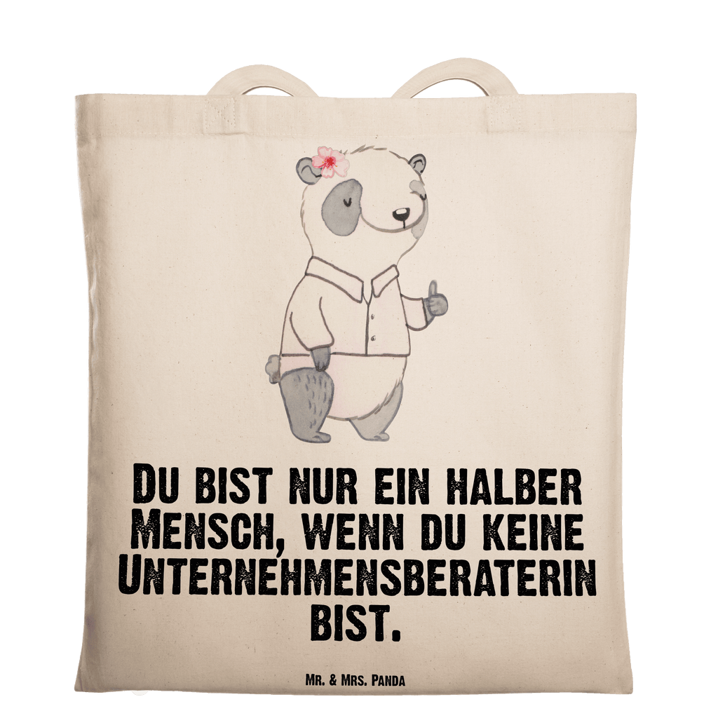 Tragetasche Unternehmensberaterin mit Herz Beuteltasche, Beutel, Einkaufstasche, Jutebeutel, Stoffbeutel, Tasche, Shopper, Umhängetasche, Strandtasche, Schultertasche, Stofftasche, Tragetasche, Badetasche, Jutetasche, Einkaufstüte, Laptoptasche, Beruf, Ausbildung, Jubiläum, Abschied, Rente, Kollege, Kollegin, Geschenk, Schenken, Arbeitskollege, Mitarbeiter, Firma, Danke, Dankeschön