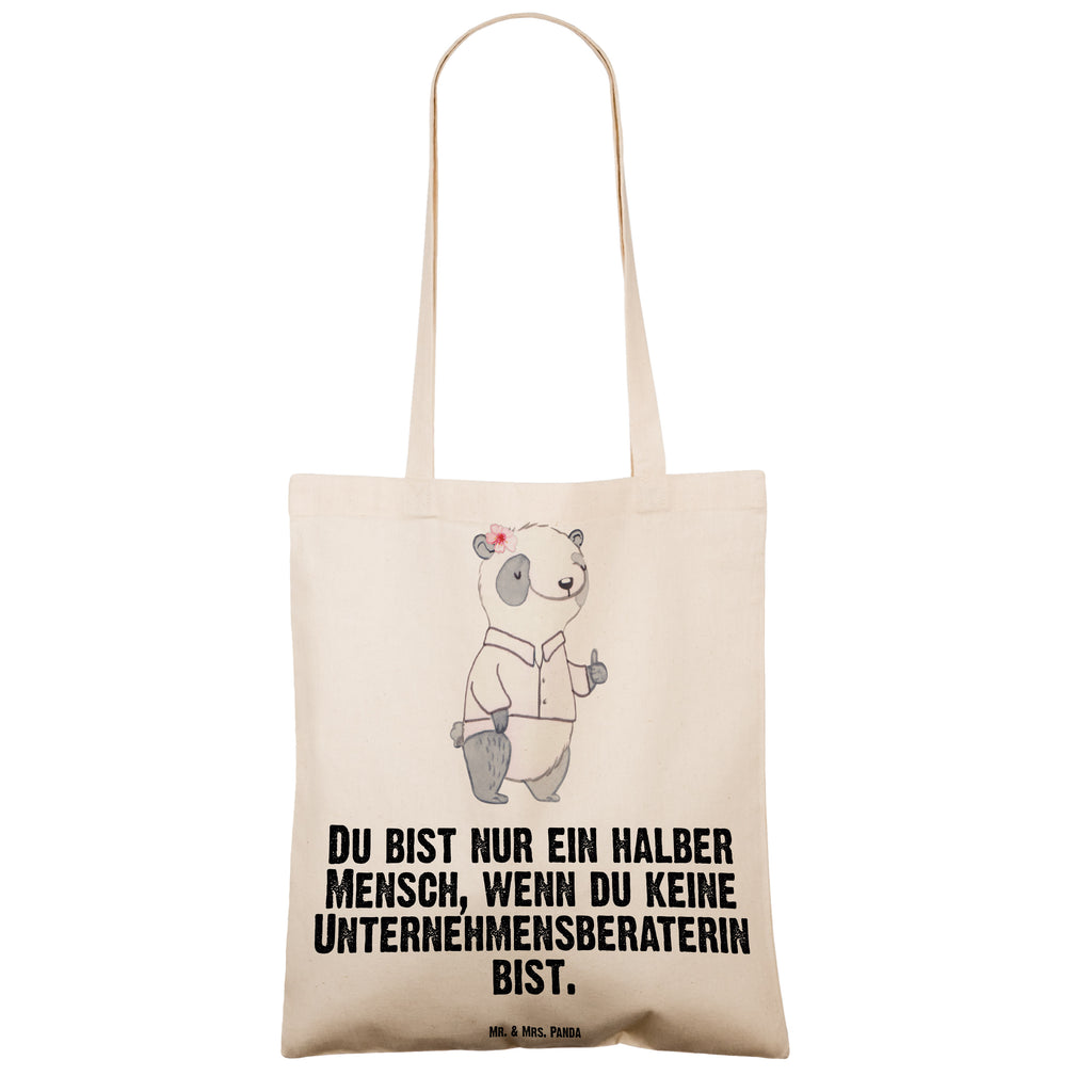 Tragetasche Unternehmensberaterin mit Herz Beuteltasche, Beutel, Einkaufstasche, Jutebeutel, Stoffbeutel, Tasche, Shopper, Umhängetasche, Strandtasche, Schultertasche, Stofftasche, Tragetasche, Badetasche, Jutetasche, Einkaufstüte, Laptoptasche, Beruf, Ausbildung, Jubiläum, Abschied, Rente, Kollege, Kollegin, Geschenk, Schenken, Arbeitskollege, Mitarbeiter, Firma, Danke, Dankeschön