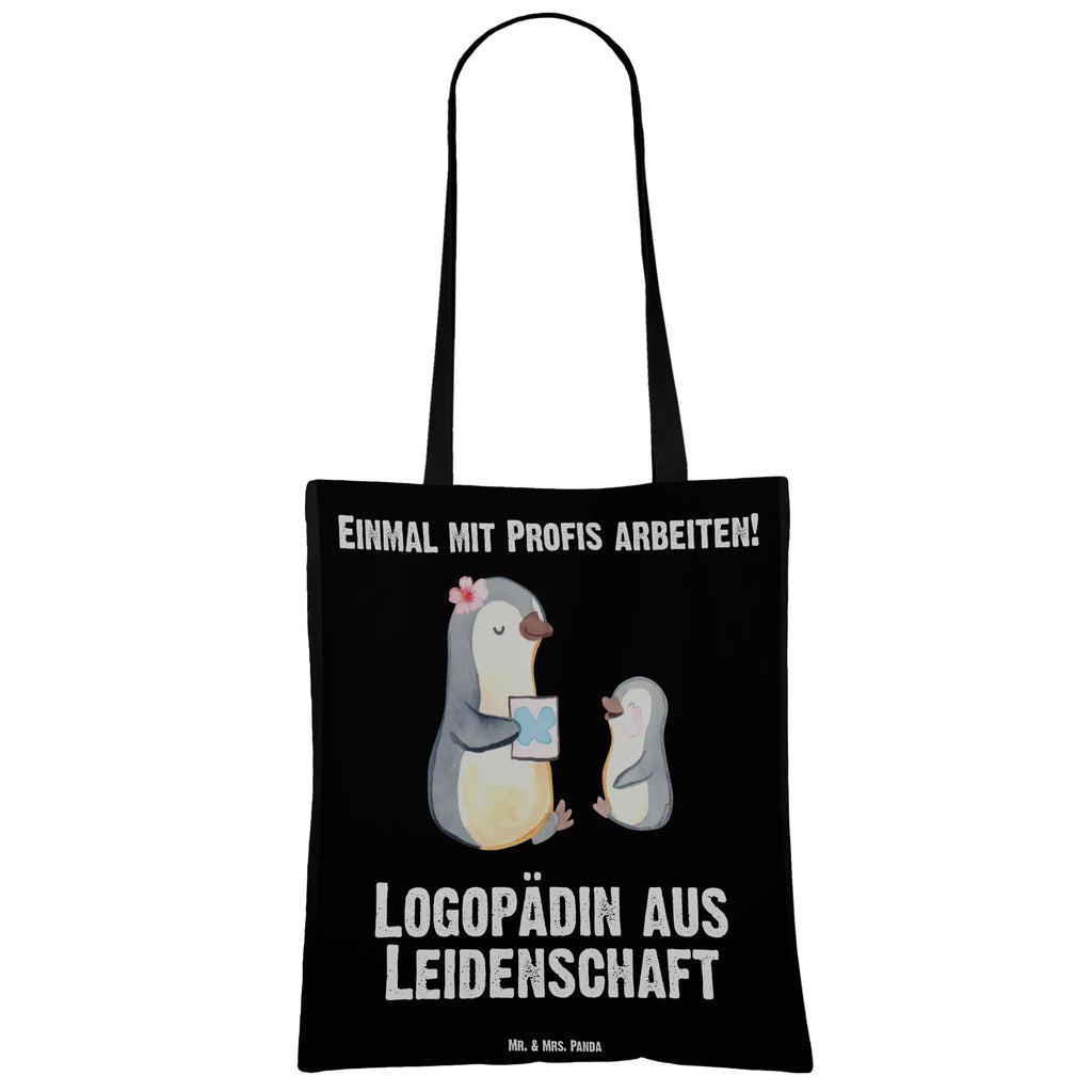 Tragetasche Logopädin aus Leidenschaft Beuteltasche, Beutel, Einkaufstasche, Jutebeutel, Stoffbeutel, Tasche, Shopper, Umhängetasche, Strandtasche, Schultertasche, Stofftasche, Tragetasche, Badetasche, Jutetasche, Einkaufstüte, Laptoptasche, Beruf, Ausbildung, Jubiläum, Abschied, Rente, Kollege, Kollegin, Geschenk, Schenken, Arbeitskollege, Mitarbeiter, Firma, Danke, Dankeschön, Logopädin, Logopädie, Studium