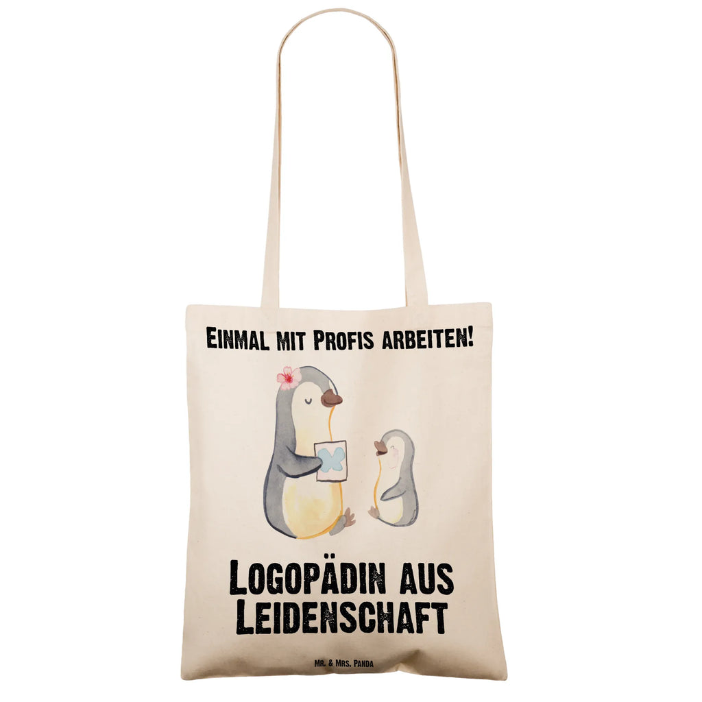 Tragetasche Logopädin aus Leidenschaft Beuteltasche, Beutel, Einkaufstasche, Jutebeutel, Stoffbeutel, Tasche, Shopper, Umhängetasche, Strandtasche, Schultertasche, Stofftasche, Tragetasche, Badetasche, Jutetasche, Einkaufstüte, Laptoptasche, Beruf, Ausbildung, Jubiläum, Abschied, Rente, Kollege, Kollegin, Geschenk, Schenken, Arbeitskollege, Mitarbeiter, Firma, Danke, Dankeschön, Logopädin, Logopädie, Studium