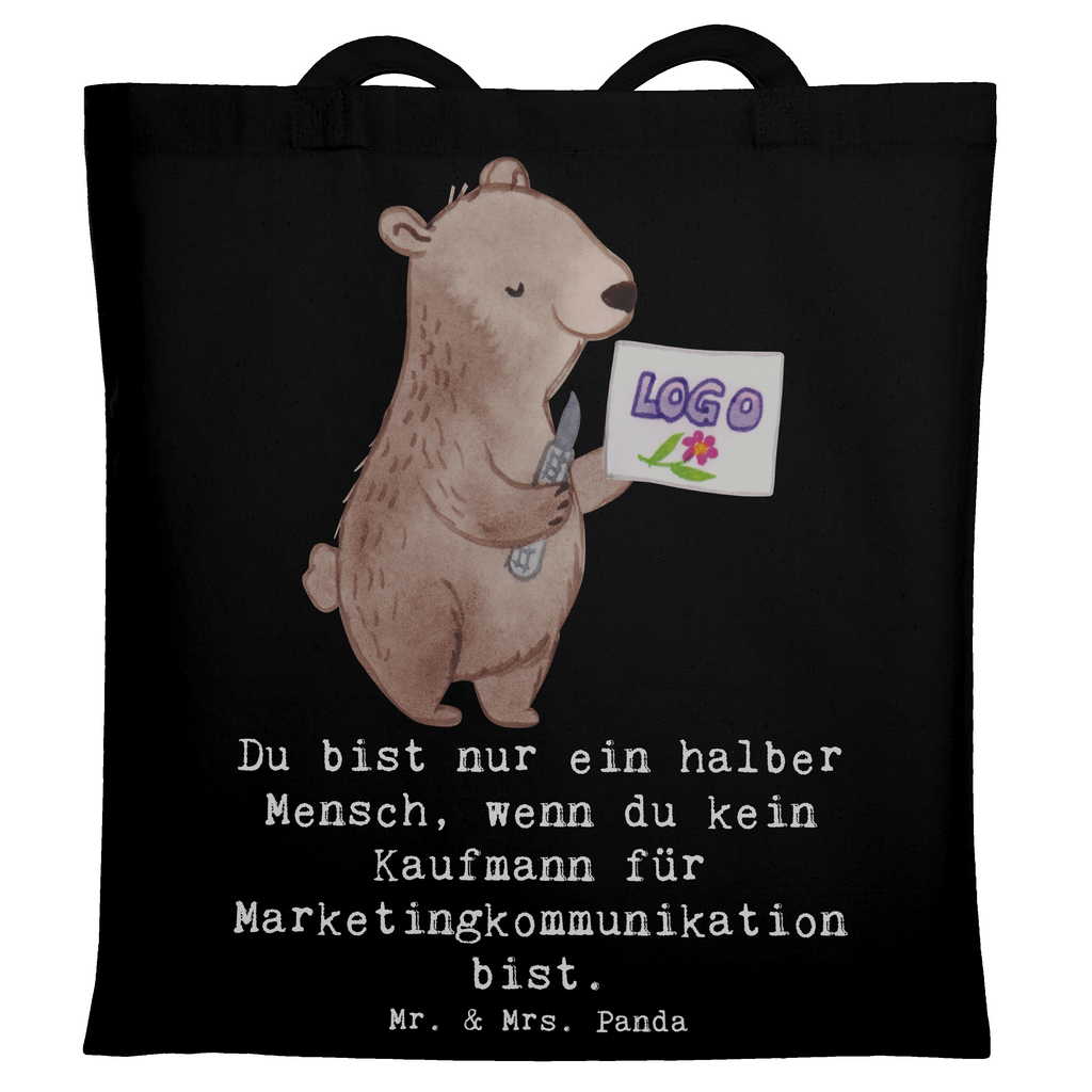 Tragetasche Kaufmann für Marketingkommunikation mit Herz Beuteltasche, Beutel, Einkaufstasche, Jutebeutel, Stoffbeutel, Tasche, Shopper, Umhängetasche, Strandtasche, Schultertasche, Stofftasche, Tragetasche, Badetasche, Jutetasche, Einkaufstüte, Laptoptasche, Beruf, Ausbildung, Jubiläum, Abschied, Rente, Kollege, Kollegin, Geschenk, Schenken, Arbeitskollege, Mitarbeiter, Firma, Danke, Dankeschön