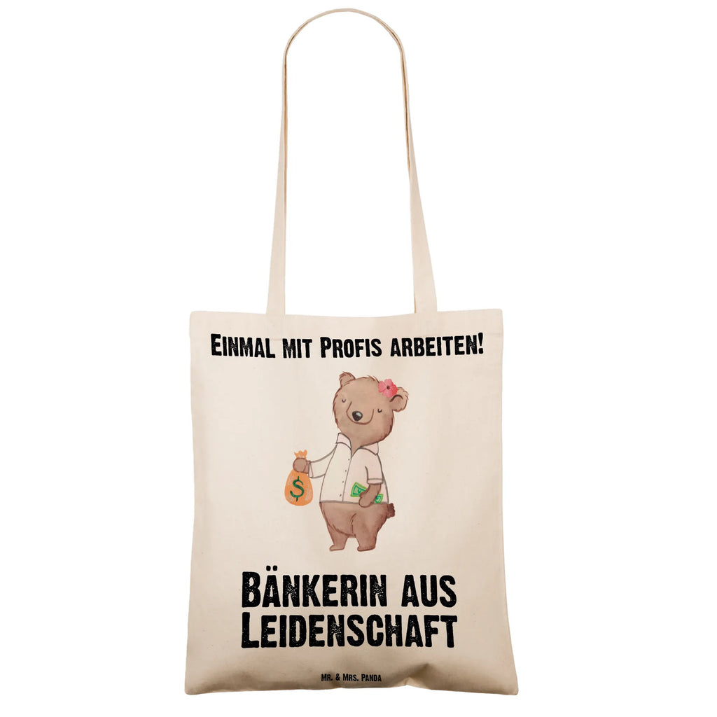 Tragetasche Bänkerin aus Leidenschaft Beuteltasche, Beutel, Einkaufstasche, Jutebeutel, Stoffbeutel, Tasche, Shopper, Umhängetasche, Strandtasche, Schultertasche, Stofftasche, Tragetasche, Badetasche, Jutetasche, Einkaufstüte, Laptoptasche, Beruf, Ausbildung, Jubiläum, Abschied, Rente, Kollege, Kollegin, Geschenk, Schenken, Arbeitskollege, Mitarbeiter, Firma, Danke, Dankeschön, Bänkerin, Bankfachfrau, Bankangestellte, Bankberaterin