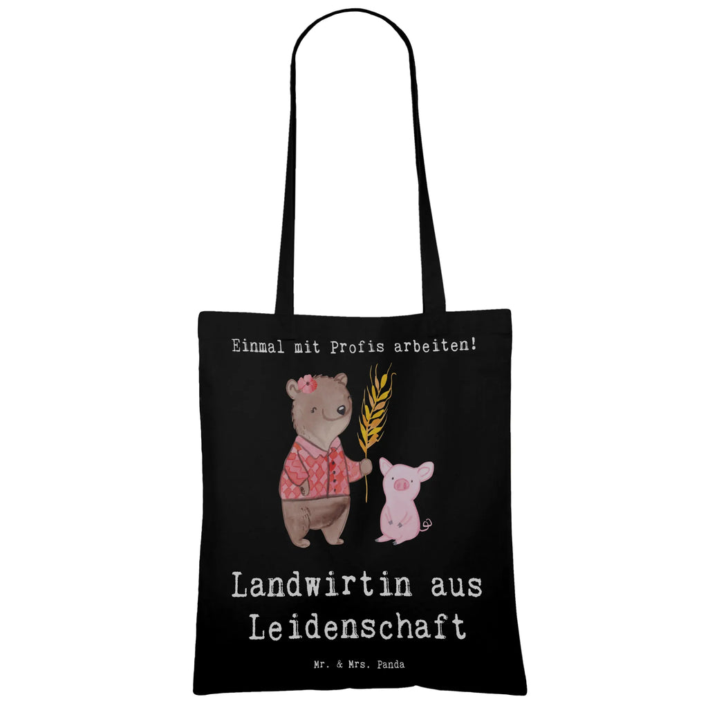 Tragetasche Landwirtin aus Leidenschaft Beuteltasche, Beutel, Einkaufstasche, Jutebeutel, Stoffbeutel, Tasche, Shopper, Umhängetasche, Strandtasche, Schultertasche, Stofftasche, Tragetasche, Badetasche, Jutetasche, Einkaufstüte, Laptoptasche, Beruf, Ausbildung, Jubiläum, Abschied, Rente, Kollege, Kollegin, Geschenk, Schenken, Arbeitskollege, Mitarbeiter, Firma, Danke, Dankeschön, Landwirtin, Bäuerin, Tierwirtin, Agronomin, Farmerin, Bauernhof