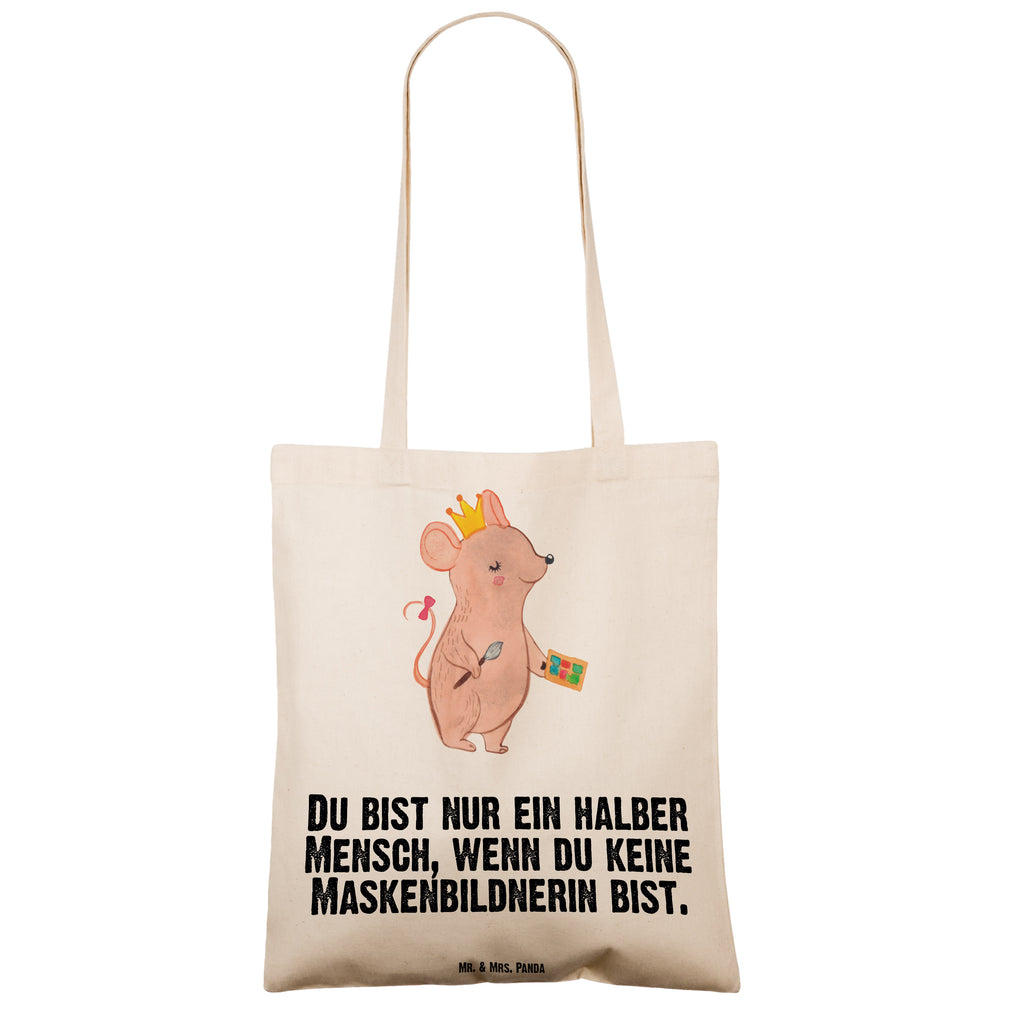 Tragetasche Maskenbildnerin mit Herz Beuteltasche, Beutel, Einkaufstasche, Jutebeutel, Stoffbeutel, Tasche, Shopper, Umhängetasche, Strandtasche, Schultertasche, Stofftasche, Tragetasche, Badetasche, Jutetasche, Einkaufstüte, Laptoptasche, Beruf, Ausbildung, Jubiläum, Abschied, Rente, Kollege, Kollegin, Geschenk, Schenken, Arbeitskollege, Mitarbeiter, Firma, Danke, Dankeschön, Kosmetikerin, Make Up Artist, Maskenbildnerin, Visagistin, Beauty Salon, Kosmetikstudio, Eröffnung