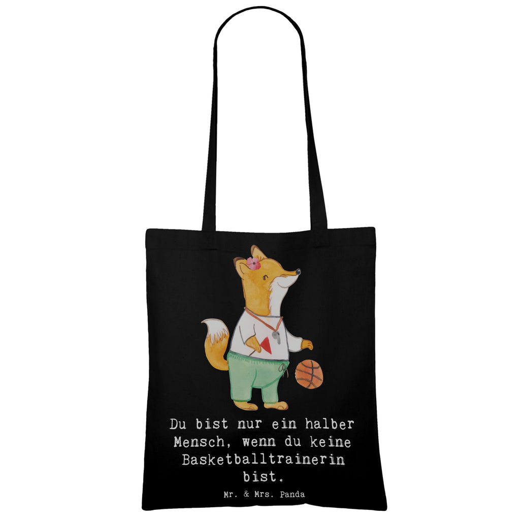 Tragetasche Basketballtrainerin mit Herz Beuteltasche, Beutel, Einkaufstasche, Jutebeutel, Stoffbeutel, Tasche, Shopper, Umhängetasche, Strandtasche, Schultertasche, Stofftasche, Tragetasche, Badetasche, Jutetasche, Einkaufstüte, Laptoptasche, Beruf, Ausbildung, Jubiläum, Abschied, Rente, Kollege, Kollegin, Geschenk, Schenken, Arbeitskollege, Mitarbeiter, Firma, Danke, Dankeschön, Basketballtrainerin, Basketball, Sport, Ballsport, Basketballcoach, Basketballerin, Verein