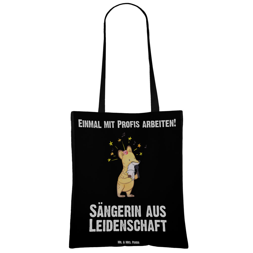 Tragetasche Sängerin aus Leidenschaft Beuteltasche, Beutel, Einkaufstasche, Jutebeutel, Stoffbeutel, Tasche, Shopper, Umhängetasche, Strandtasche, Schultertasche, Stofftasche, Tragetasche, Badetasche, Jutetasche, Einkaufstüte, Laptoptasche, Beruf, Ausbildung, Jubiläum, Abschied, Rente, Kollege, Kollegin, Geschenk, Schenken, Arbeitskollege, Mitarbeiter, Firma, Danke, Dankeschön