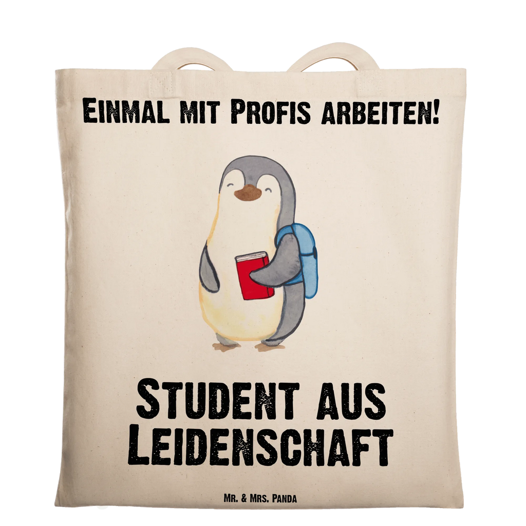 Tragetasche Student aus Leidenschaft Beuteltasche, Beutel, Einkaufstasche, Jutebeutel, Stoffbeutel, Tasche, Shopper, Umhängetasche, Strandtasche, Schultertasche, Stofftasche, Tragetasche, Badetasche, Jutetasche, Einkaufstüte, Laptoptasche, Beruf, Ausbildung, Jubiläum, Abschied, Rente, Kollege, Kollegin, Geschenk, Schenken, Arbeitskollege, Mitarbeiter, Firma, Danke, Dankeschön